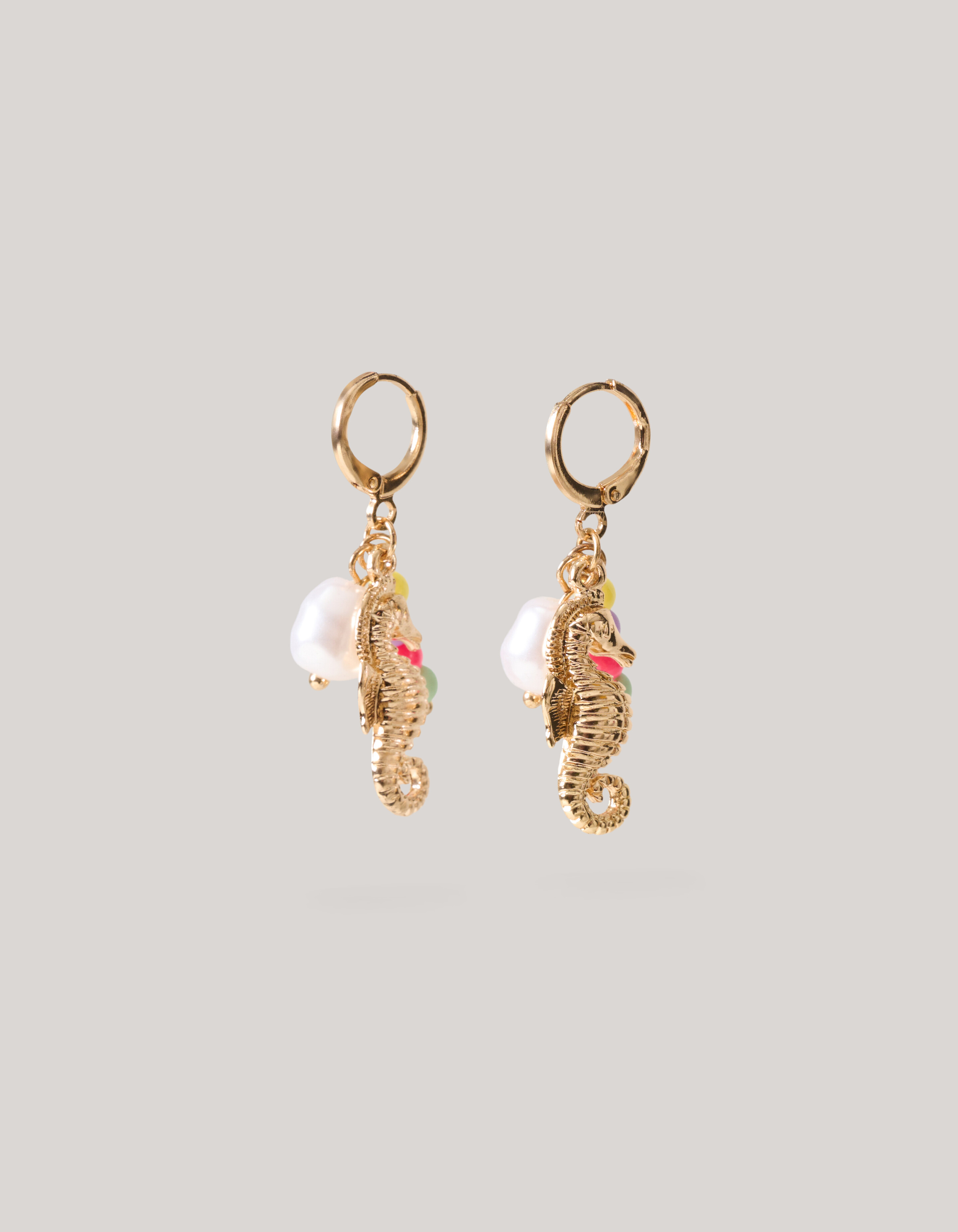 Seepferdchen-Ohrringe Gold SHOEBY ACCESSOIRES
