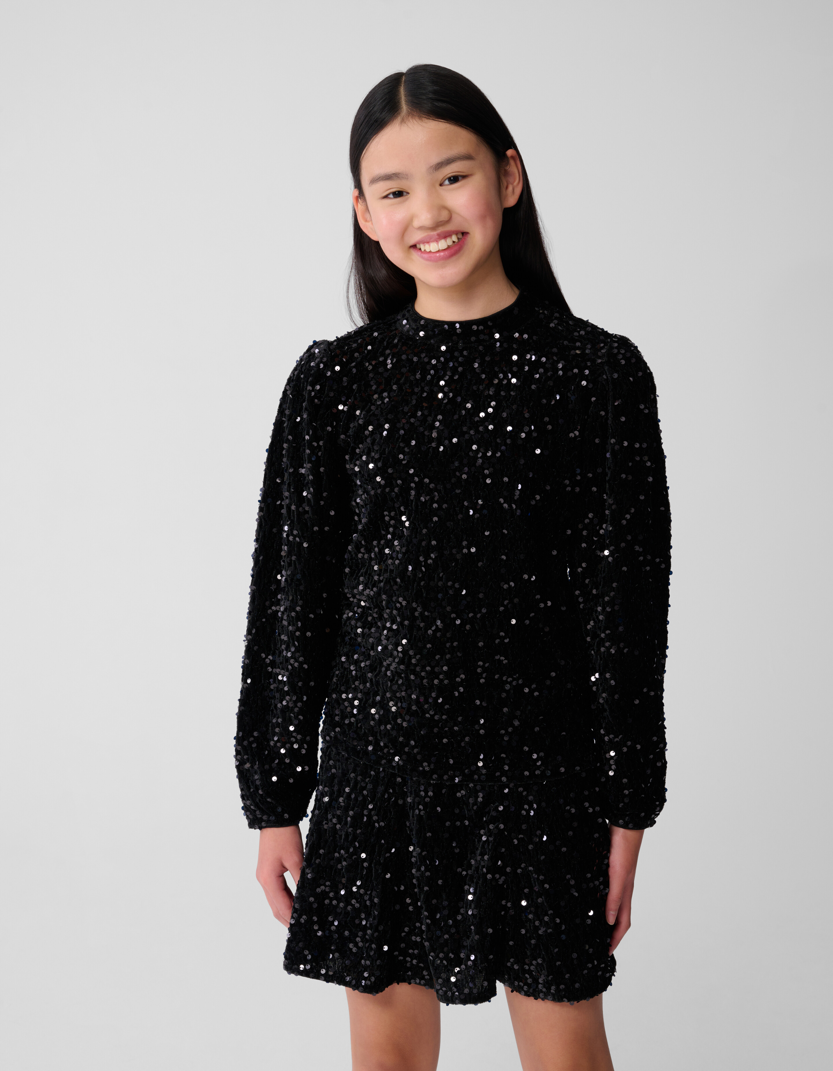 Sequin Top Schwarz SHOEBY GIRLS