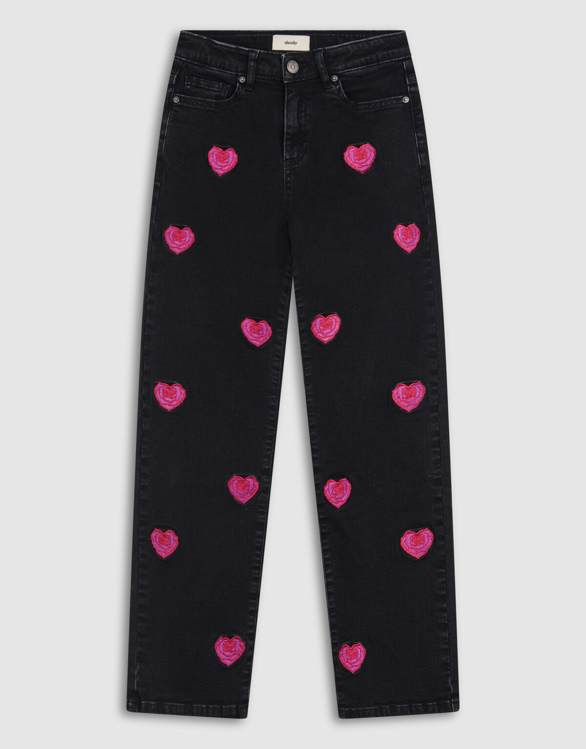 Jeans mit geradem Schnitt Rose Schwarz SHOEBY GIRLS