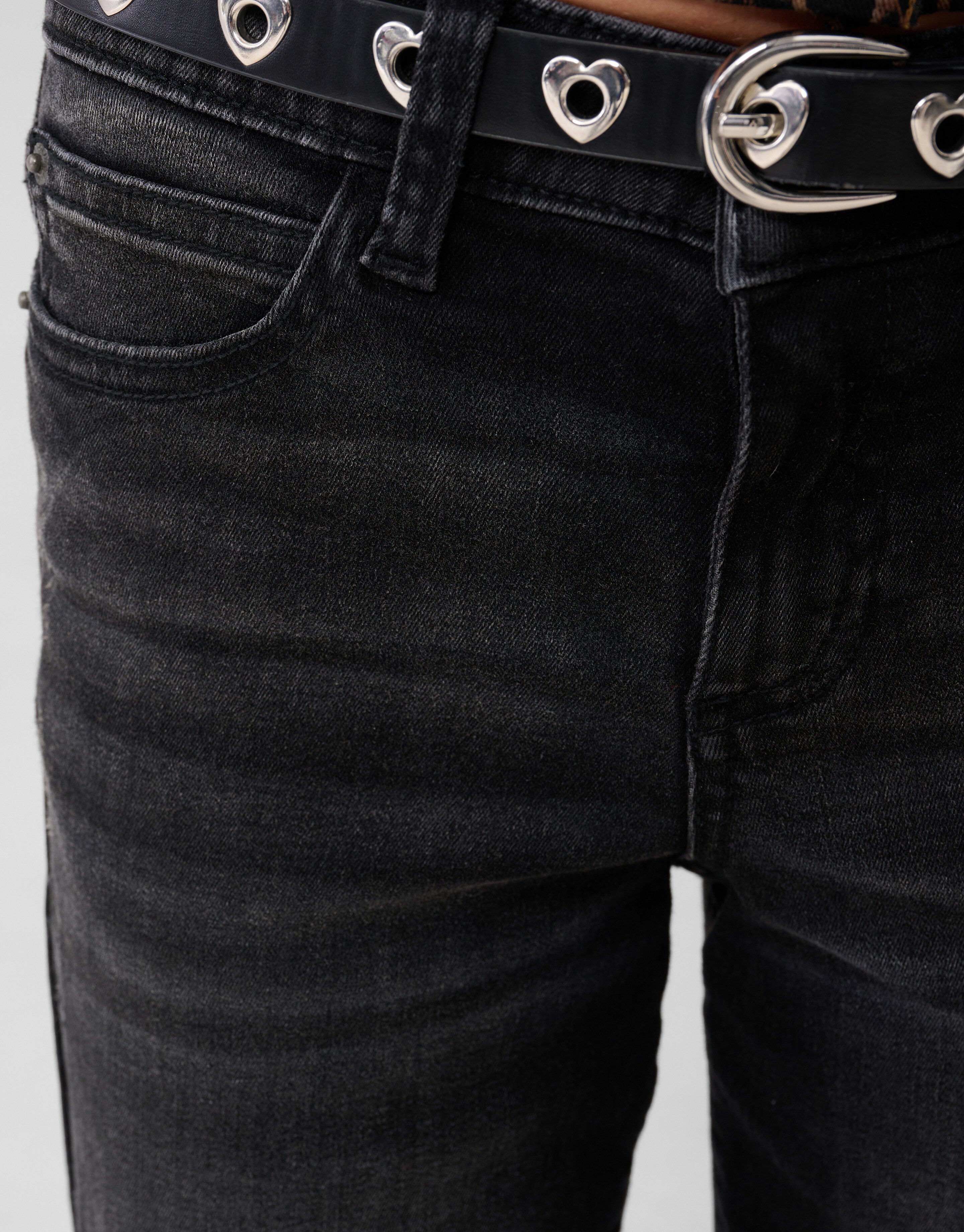 Flared Fit Jeans Schwarz SHOEBY GIRLS