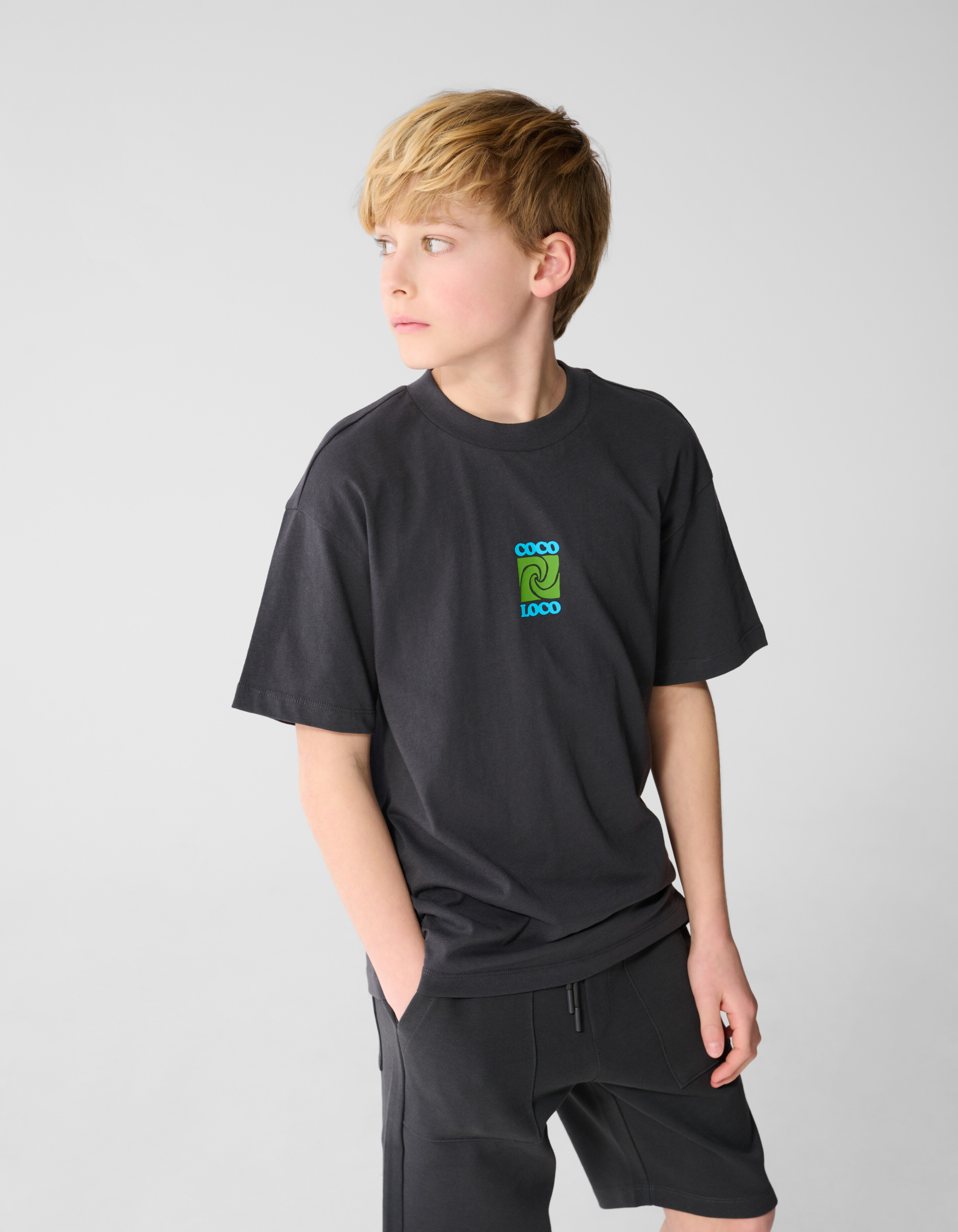 Coco Loco Artwork T-Shirt Dunkelgrau SHOEBY BOYS