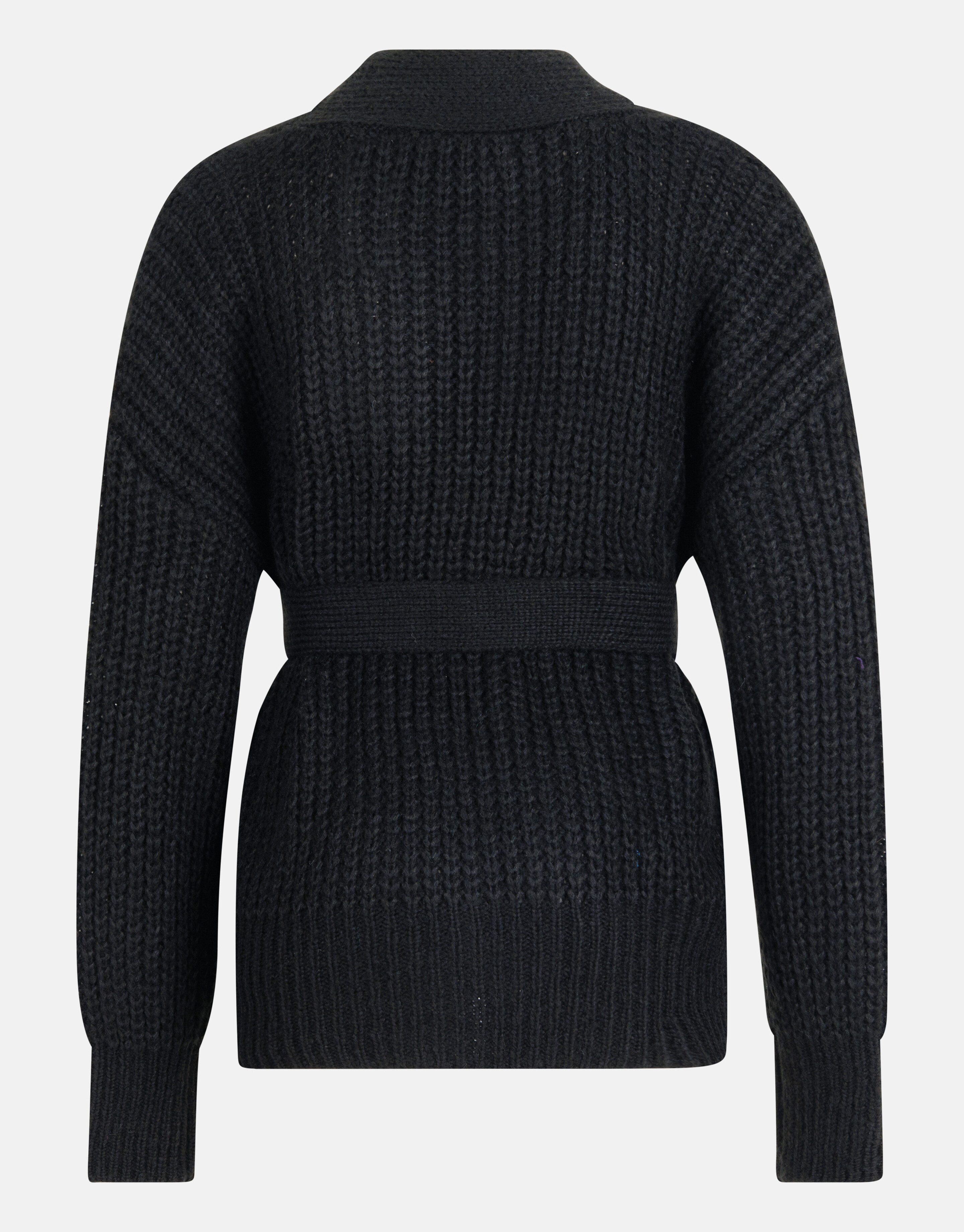Strickjacke mit Gürtel Schwarz SHOEBY WOMEN