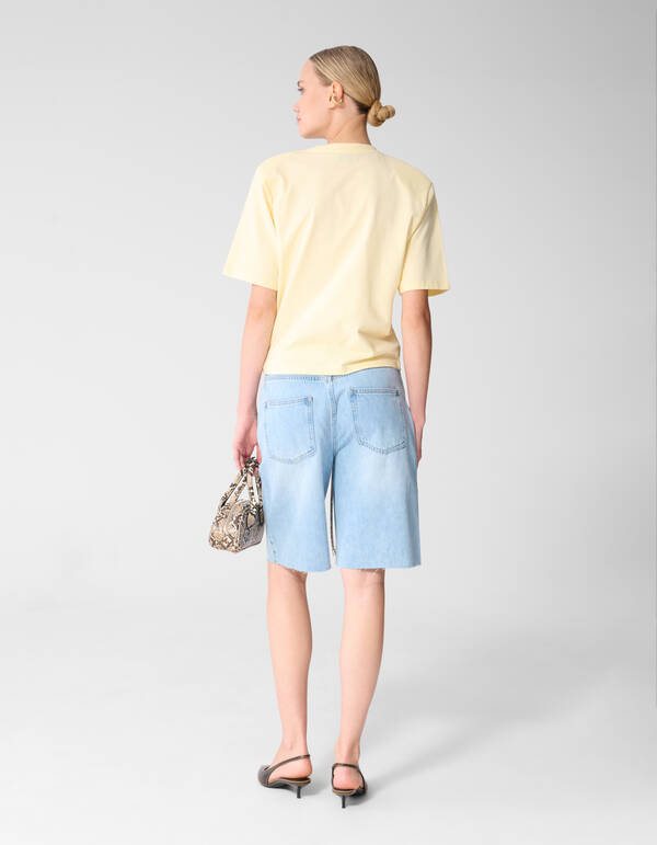 Blumen-T-Shirt Gelb SHOEBY WOMEN