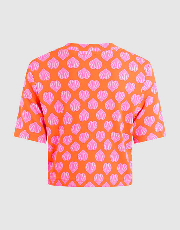 Muscheln Crop Top Orange SHOEBY GIRLS