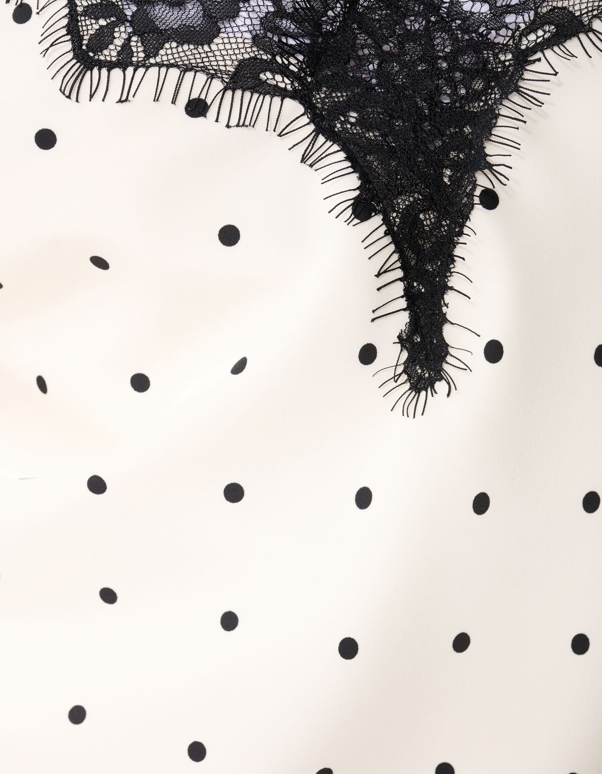 Polkadot Top Gebrochen Wei&szlig; von Monica SHOEBY WOMEN