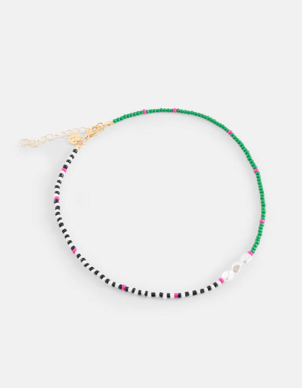 Perlenkette Grün SHOEBY ACCESSOIRES