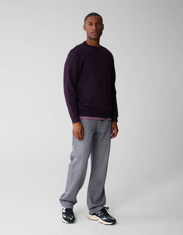 Badge Sweater Dunkelrot SHOEBY MEN