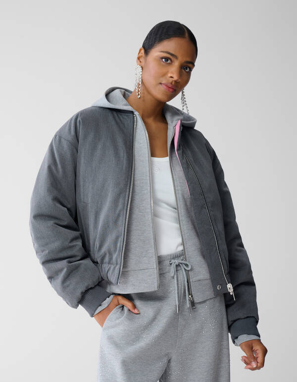 Wendbare Bomberjacke Grau von Fred SHOEBY WOMEN