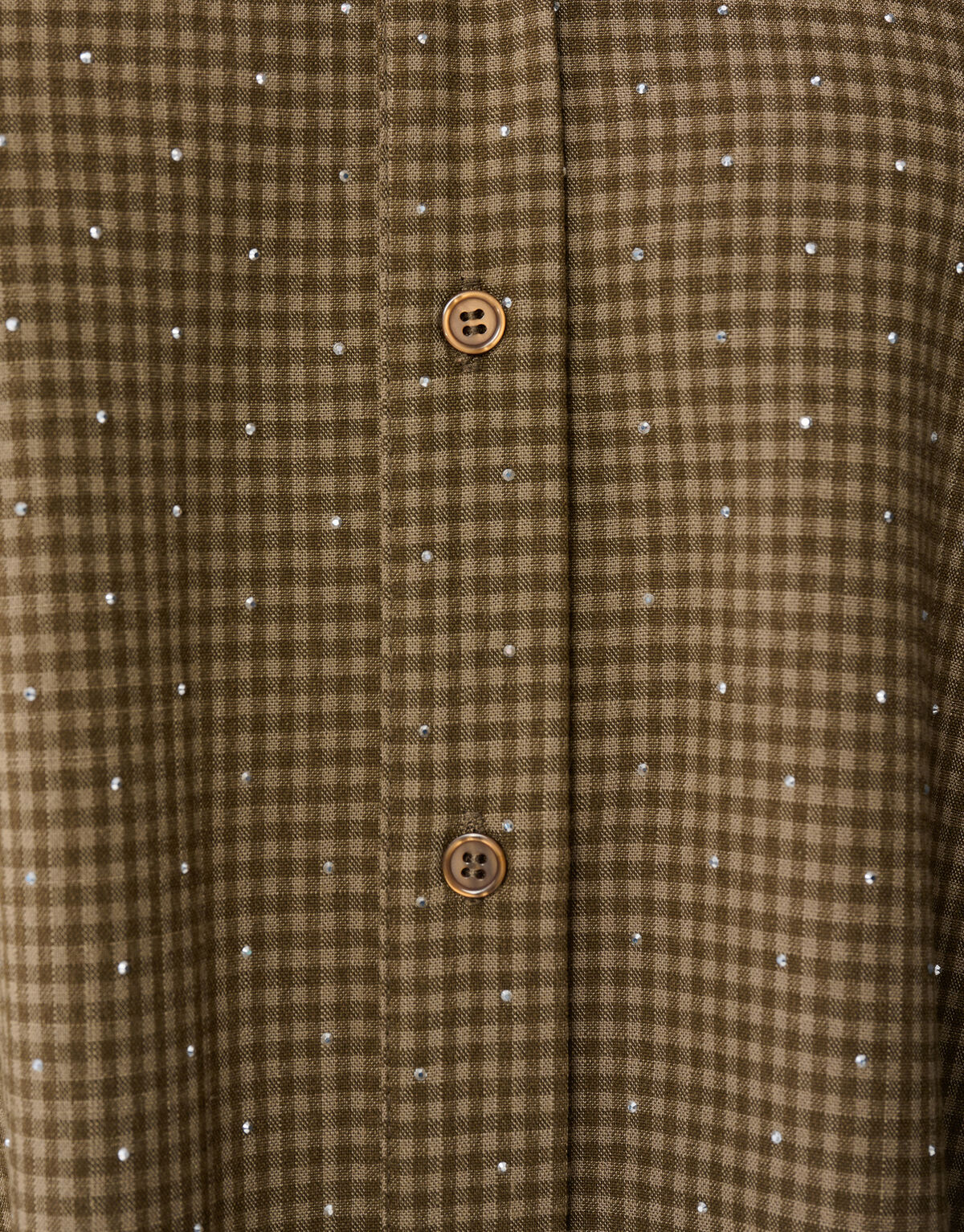 &Uuml;bergr&ouml;&szlig;en Rauten Strass Bluse Braun SHOEBY WOMEN