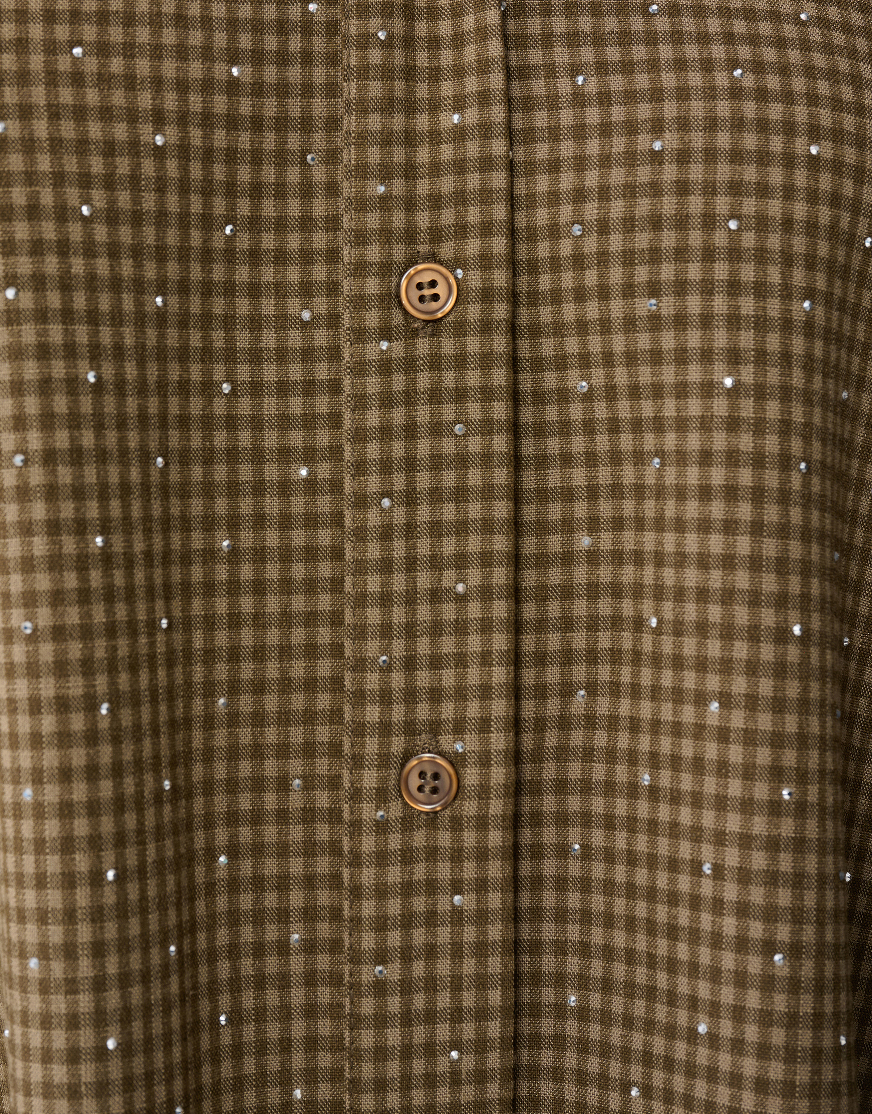 &Uuml;bergr&ouml;&szlig;en Rauten Strass Bluse Braun SHOEBY WOMEN