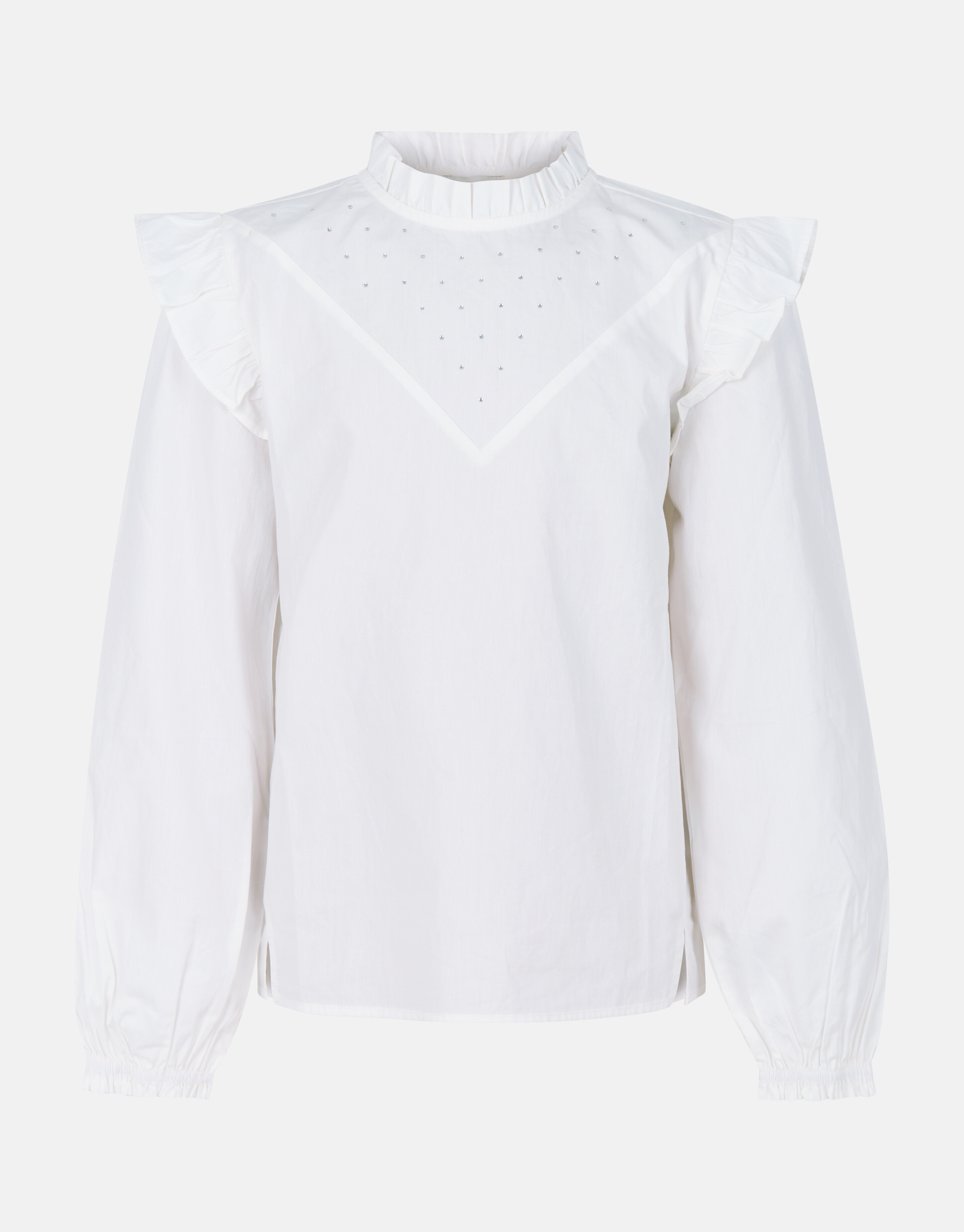 Weiße Bluse mit Strasssteinen SHOEBY GIRLS