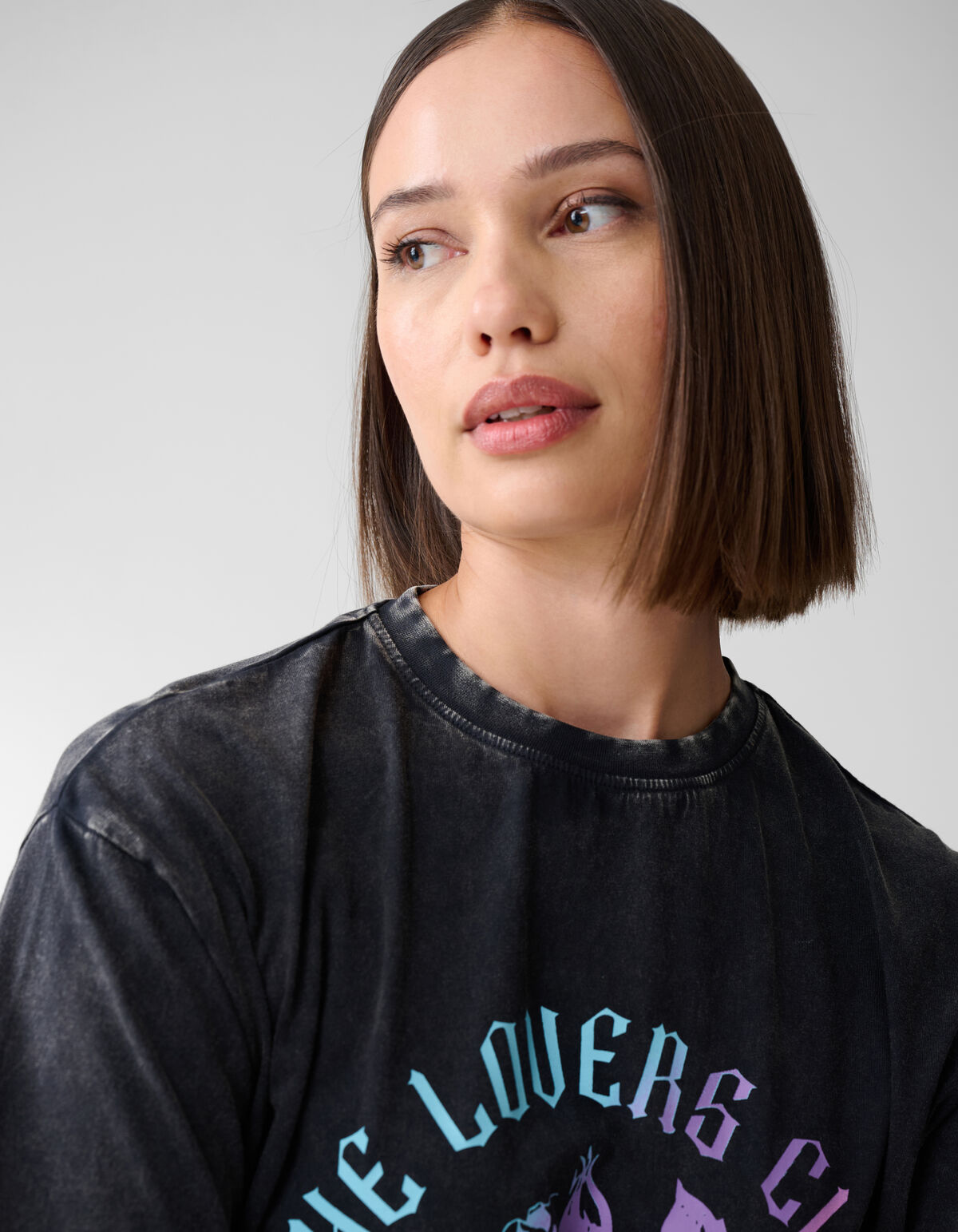 Artwork T-shirt Dunkelgrau SHOEBY WOMEN