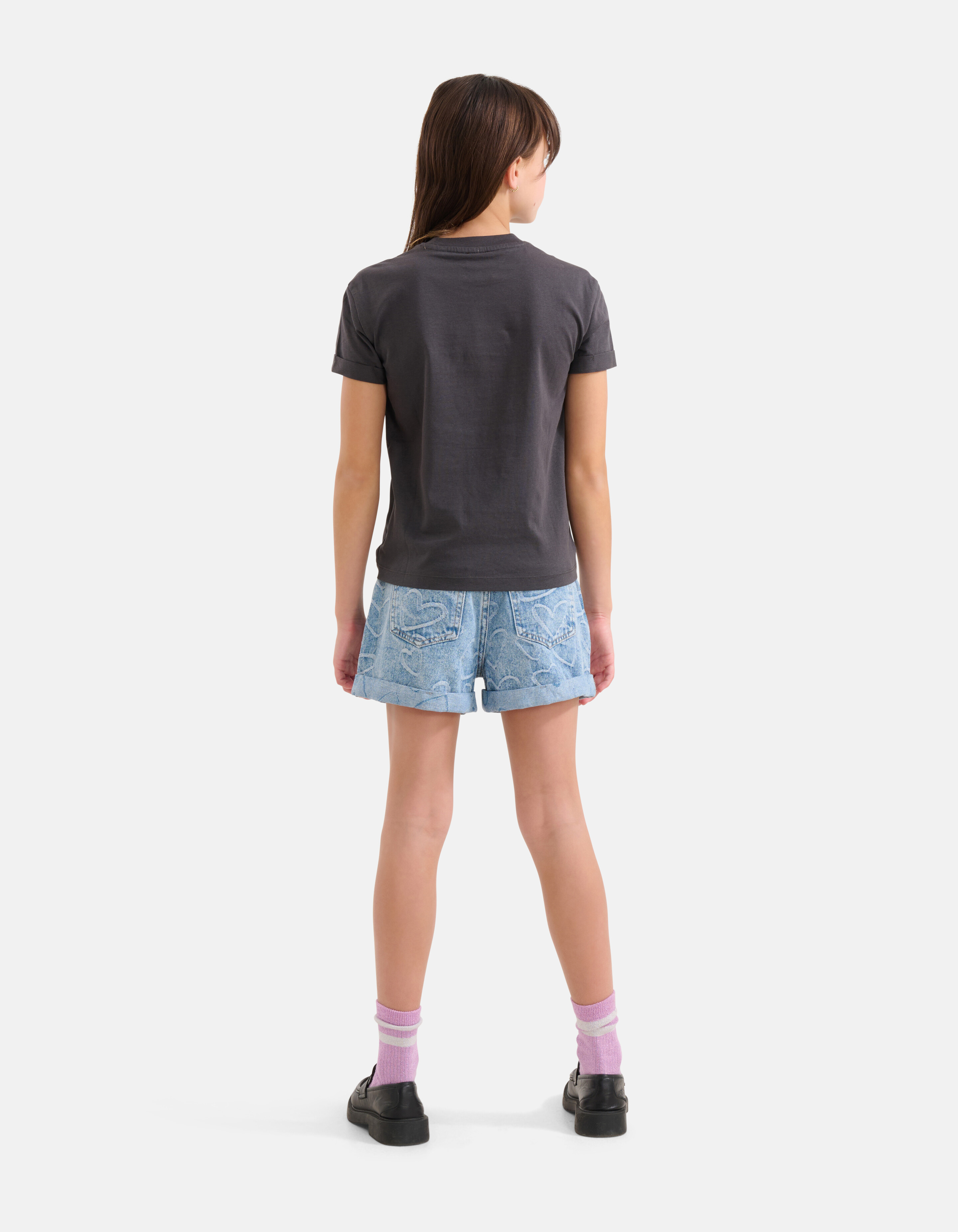 Artwork T-shirt Donkergrijs SHOEBY GIRLS