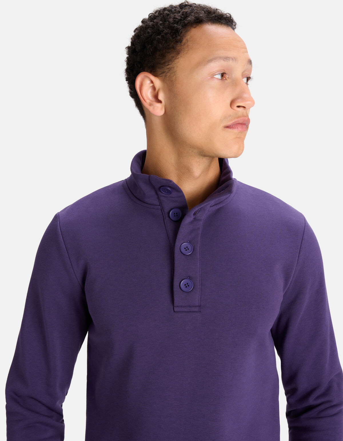 Knöpfe Pullover Lila SHOEBY MEN