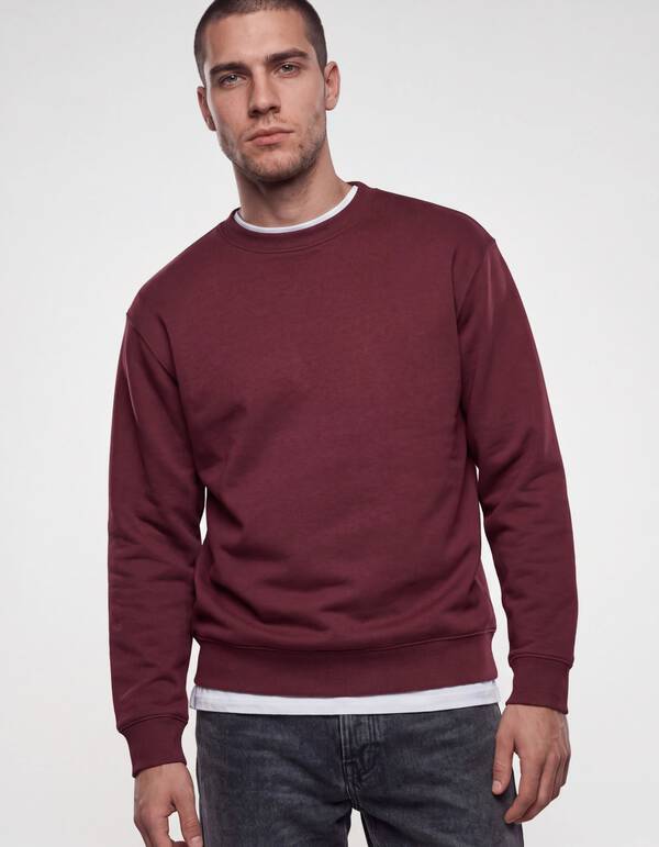 Crewneck Pullover Dunkelrot SHOEBY MEN