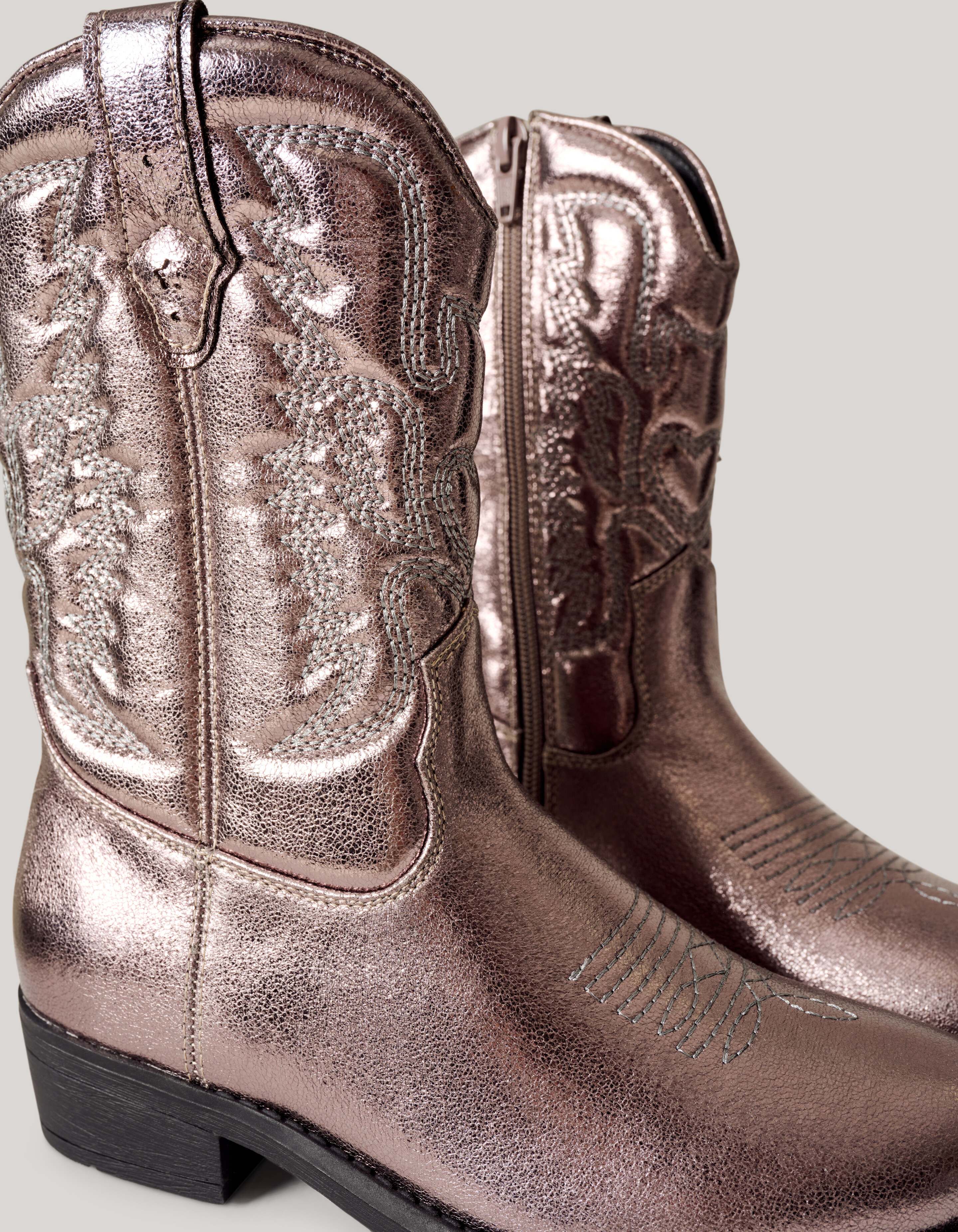 Metallische Cowboystiefel Gold SCHOENEN SHOEBY