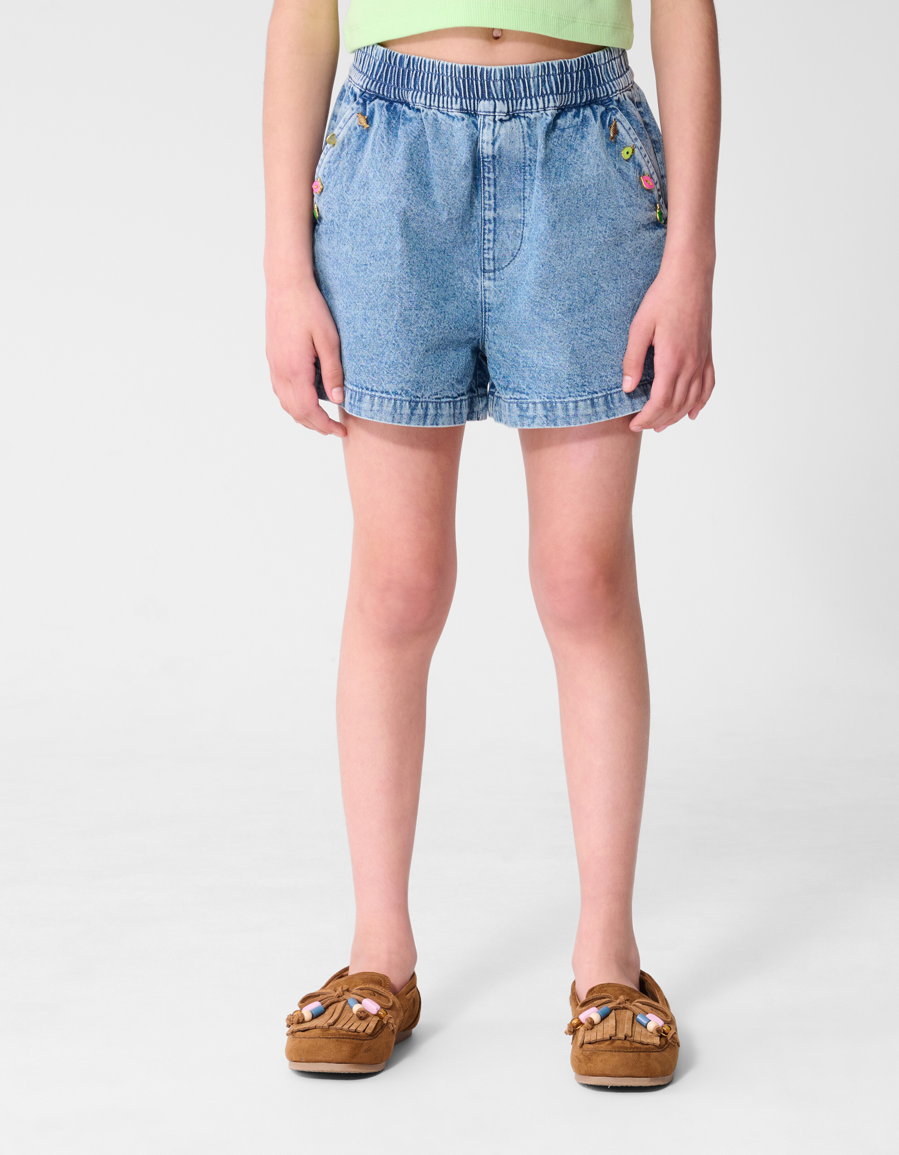 Charm Denim Shorts Blau SHOEBY GIRLS