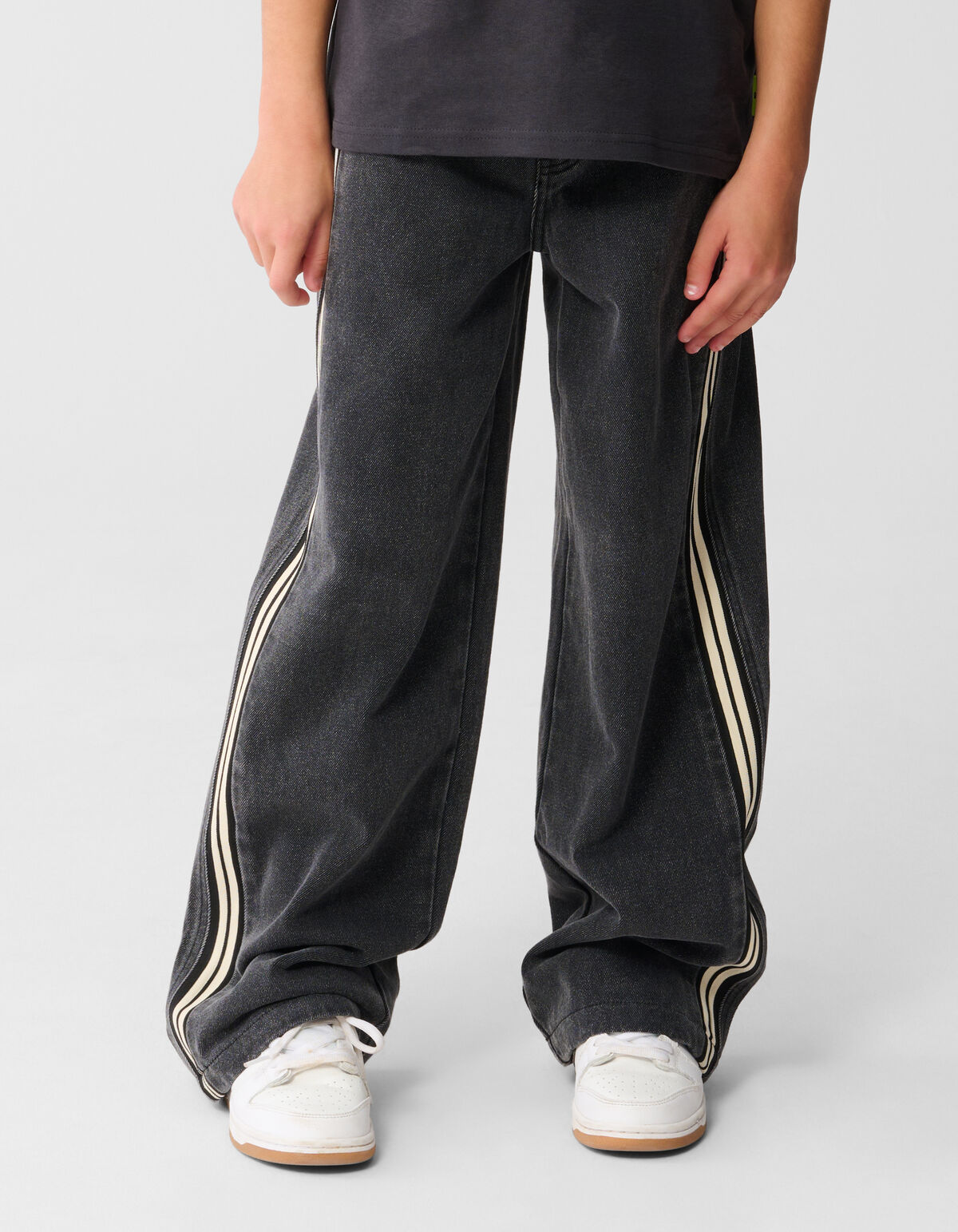 Sportliche Baggy-Fit-Jeans, Dunkelgrau SHOEBY BOYS