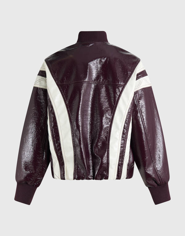 Sportliche Lakjacke Dunkelrot SHOEBY WOMEN