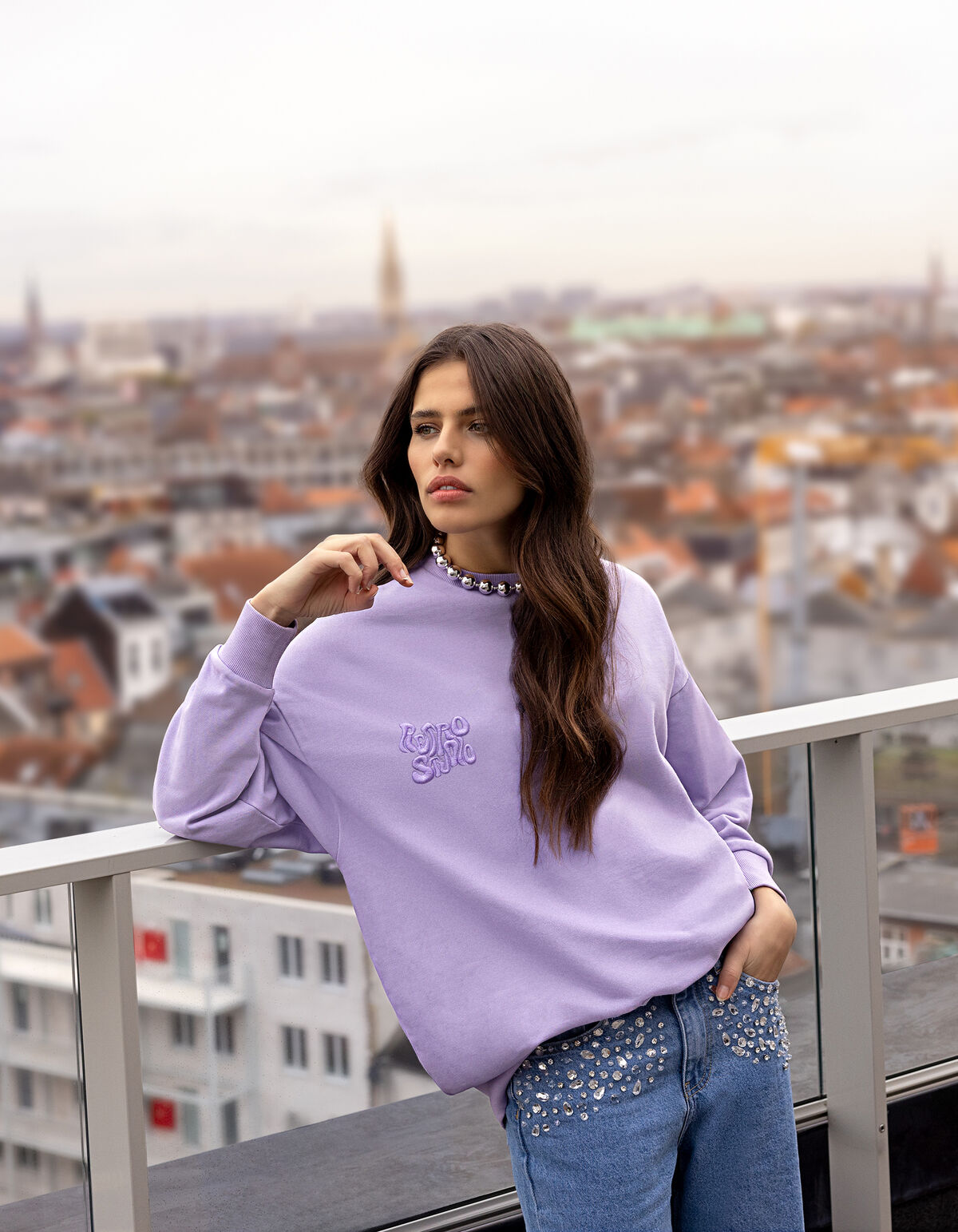 Studio Pullover Hellviolett SHOEBY WOMEN