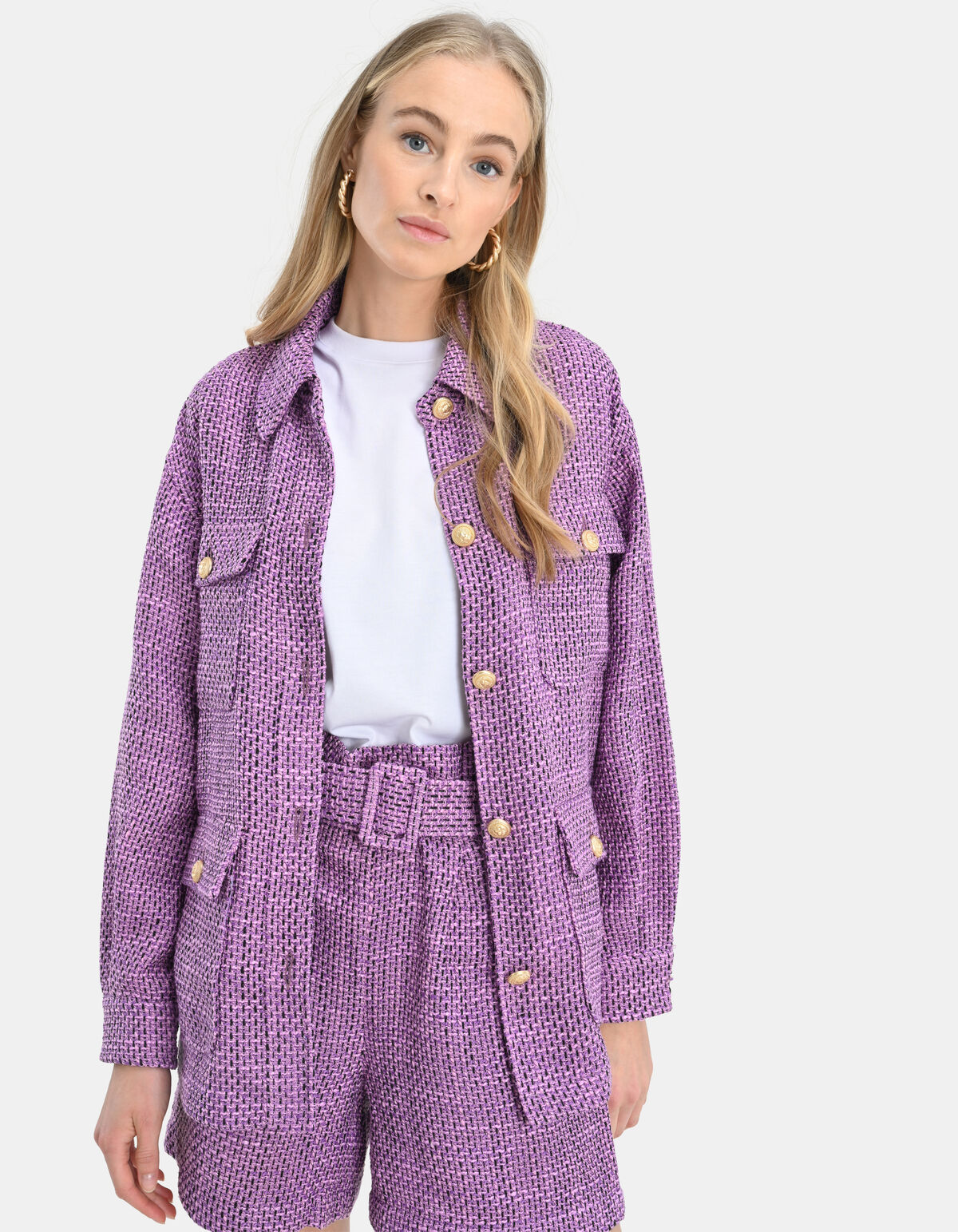 Shacket Rain Tweed SHOEBY WOMEN