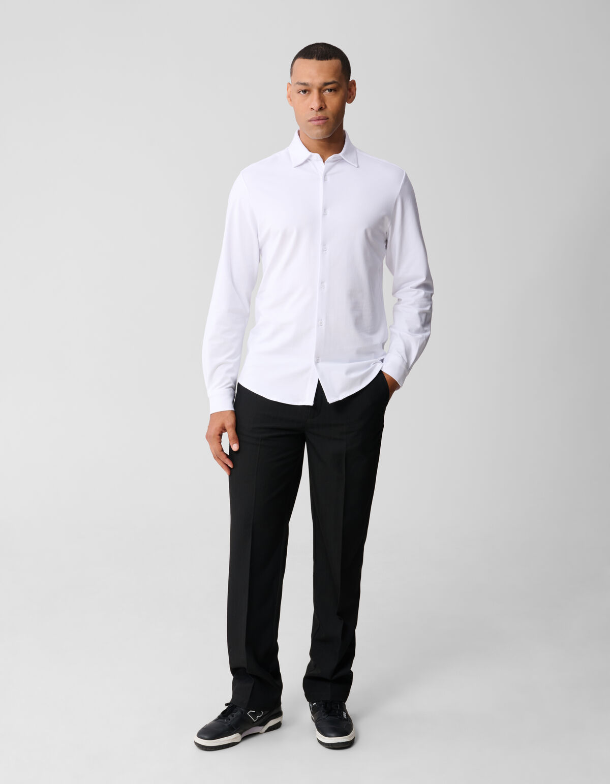 Weißes Hemd aus Baumwolle SHOEBY MEN