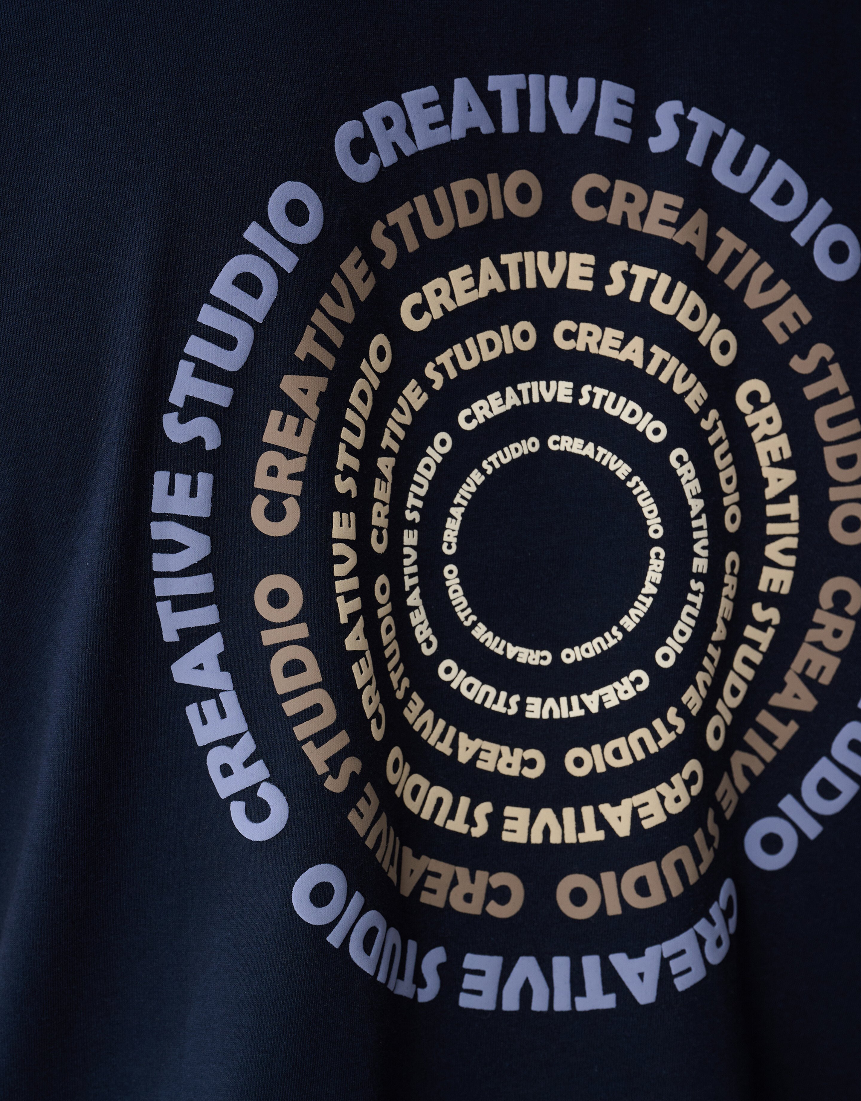 Cirkle Artwork T-shirt Dunkelblau SHOEBY MEN