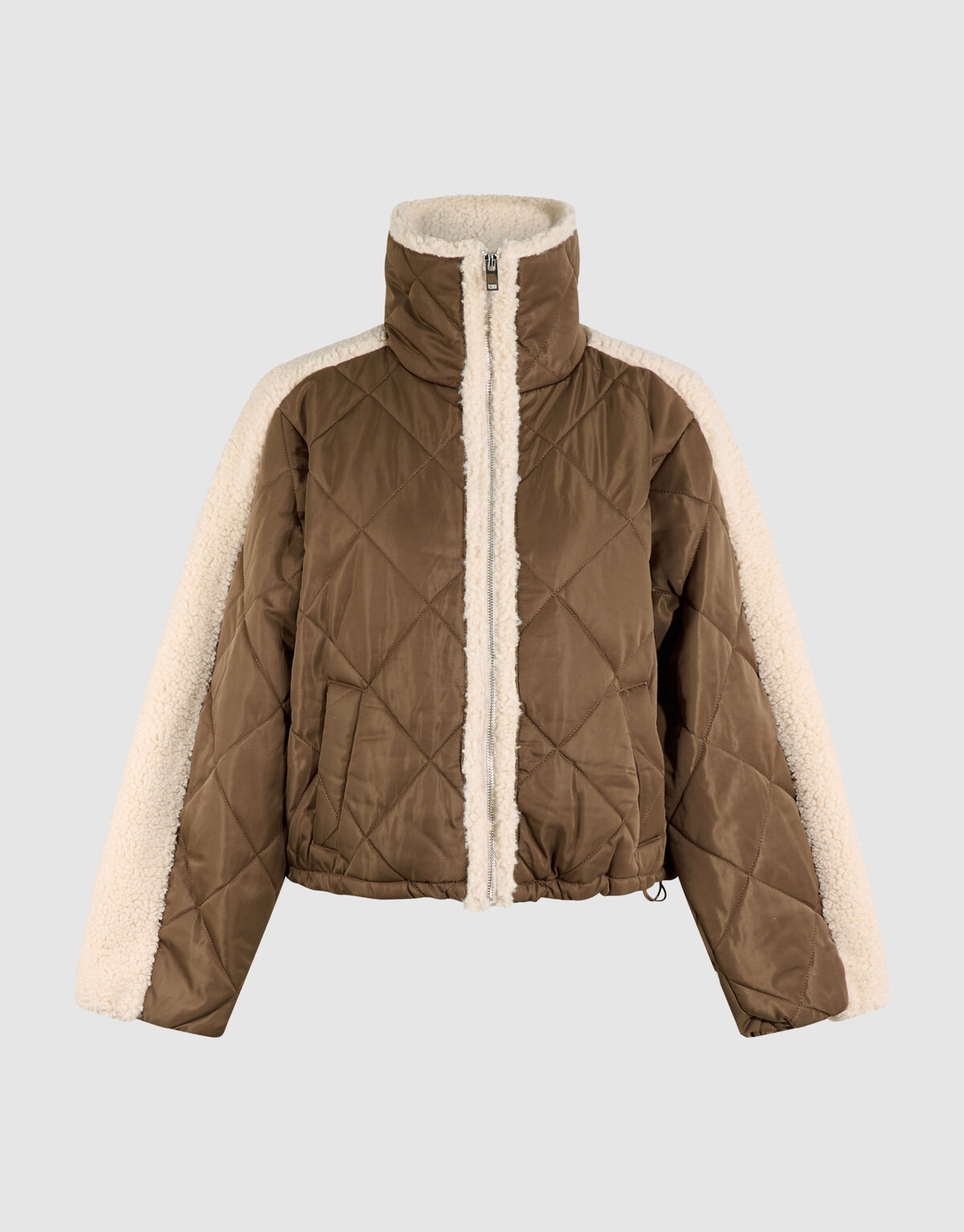 Weiche wattierte Jacke Braun/Beige SHOEBY WOMEN