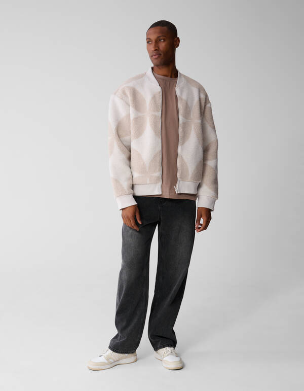 Baggy Fit Jeans Dunkelgrau L34 SHOEBY MEN