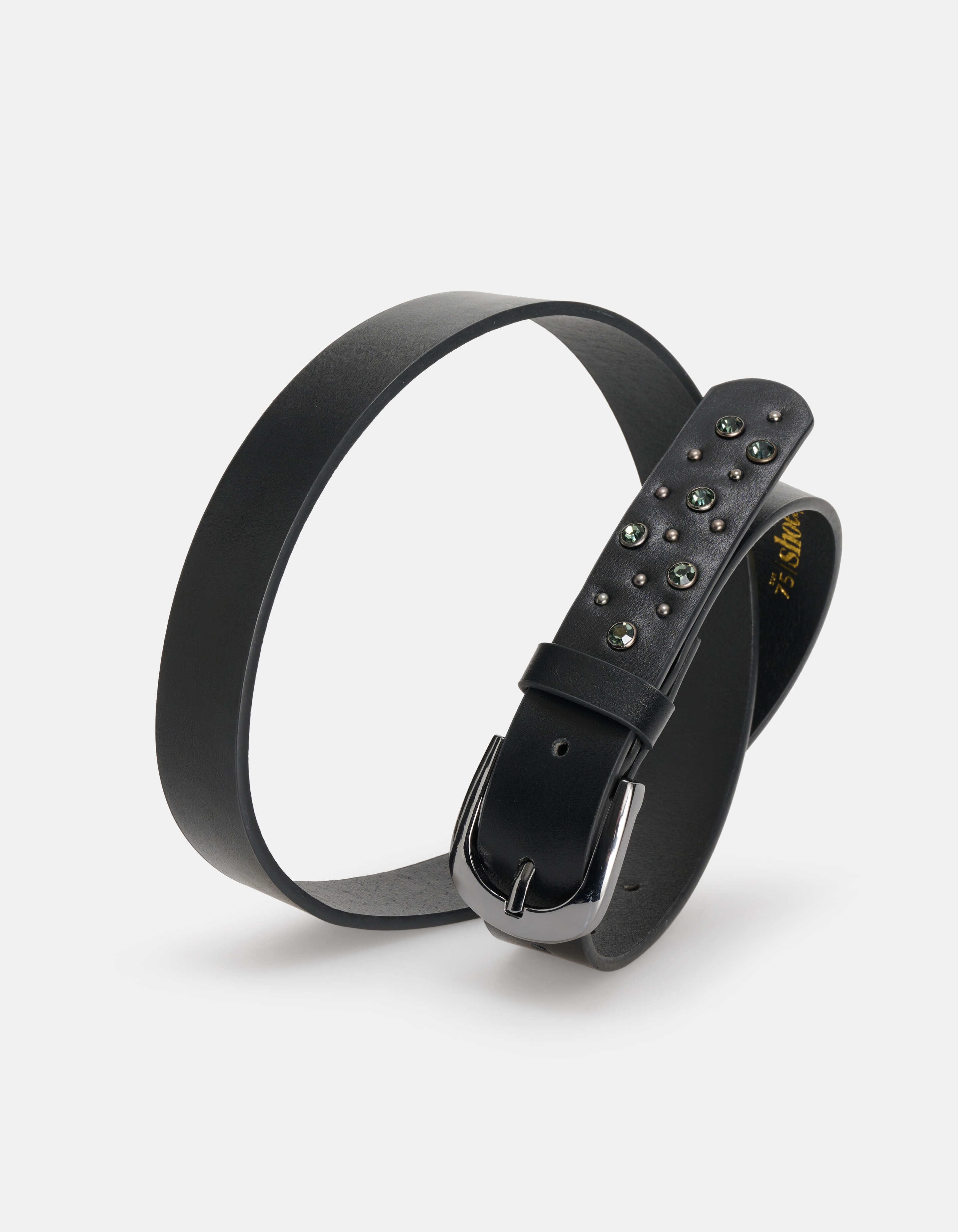 Gürtel mit Strasssteinen Schwarz SHOEBY ACCESSOIRES
