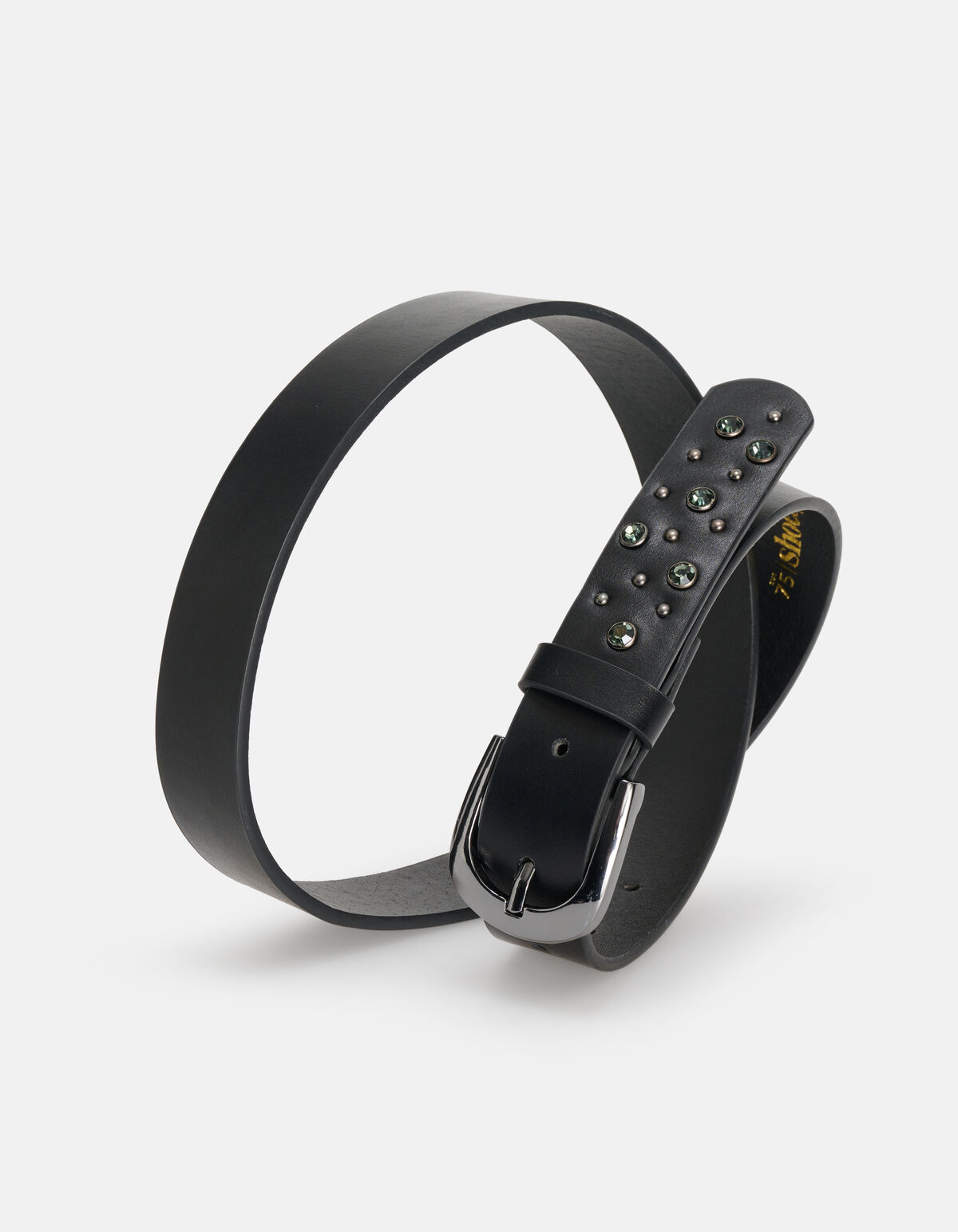 Gürtel mit Strasssteinen Schwarz SHOEBY ACCESSOIRES