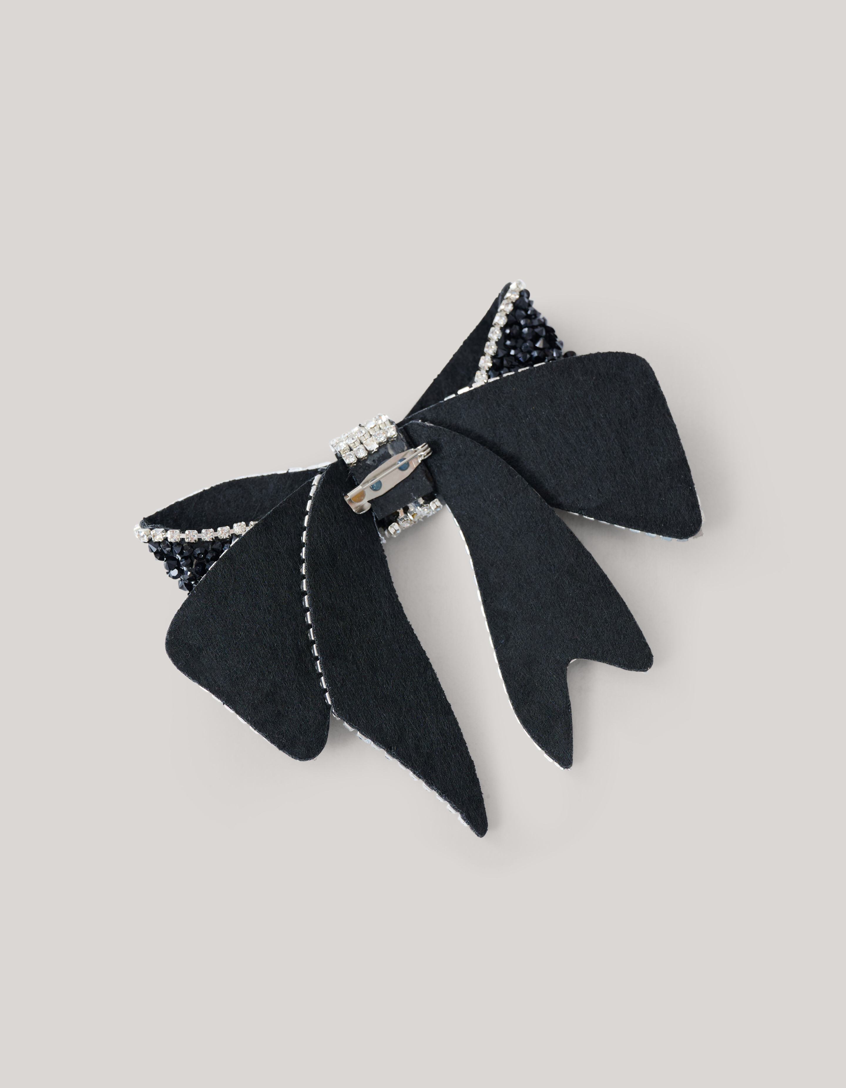 Perlenschleife Brosche Schwarz SHOEBY ACCESSOIRES