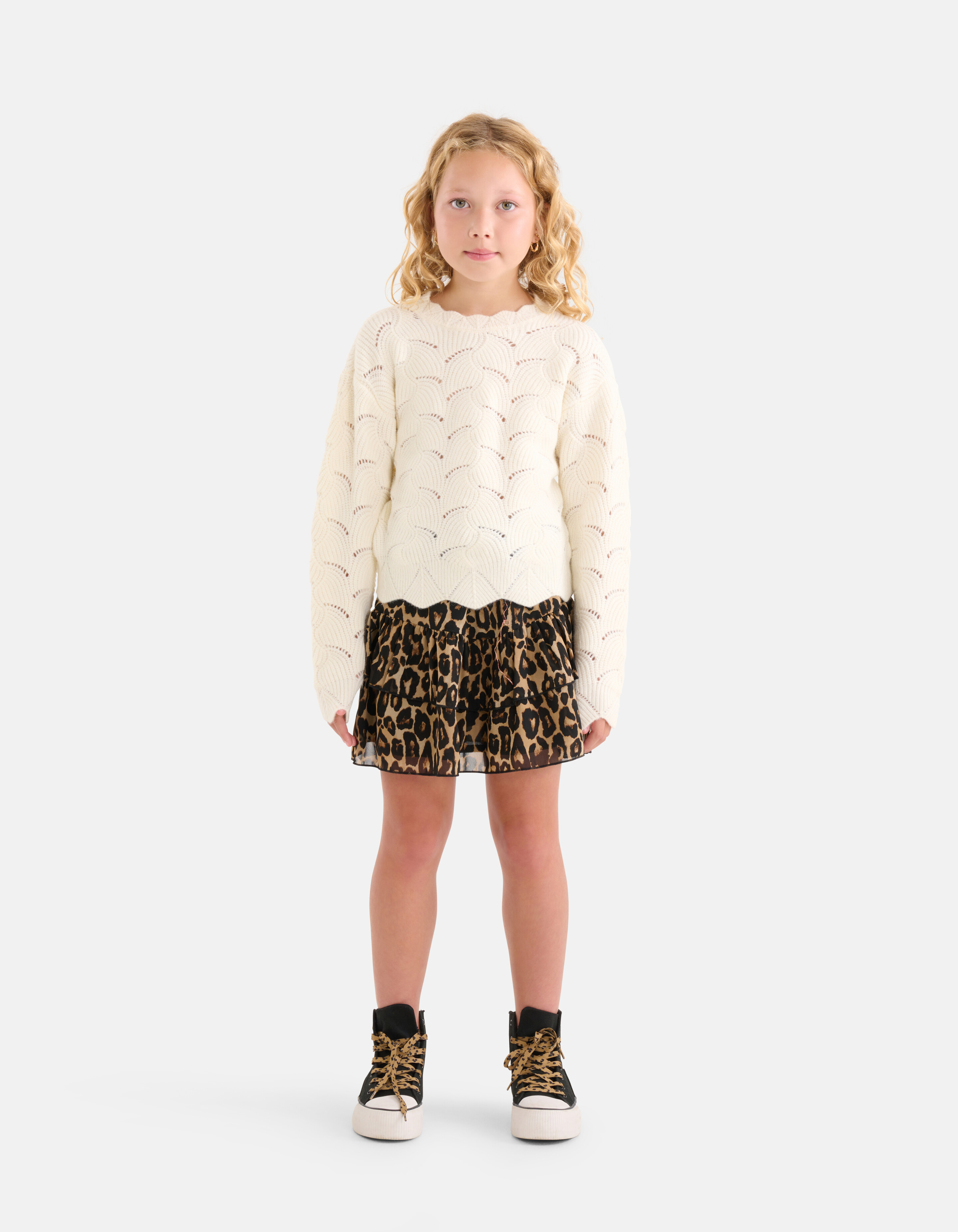 Offener Strickpullover Off White SHOEBY GIRLS