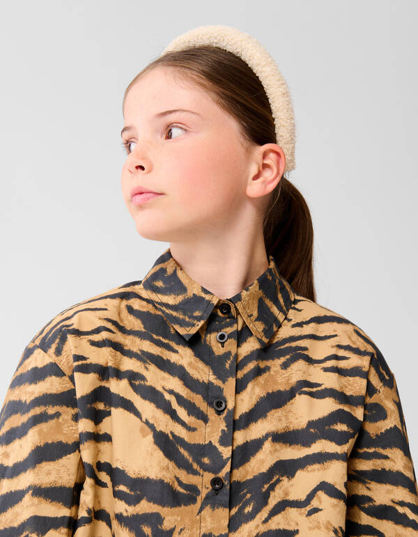 Tiger Print Kleid Braun SHOEBY GIRLS