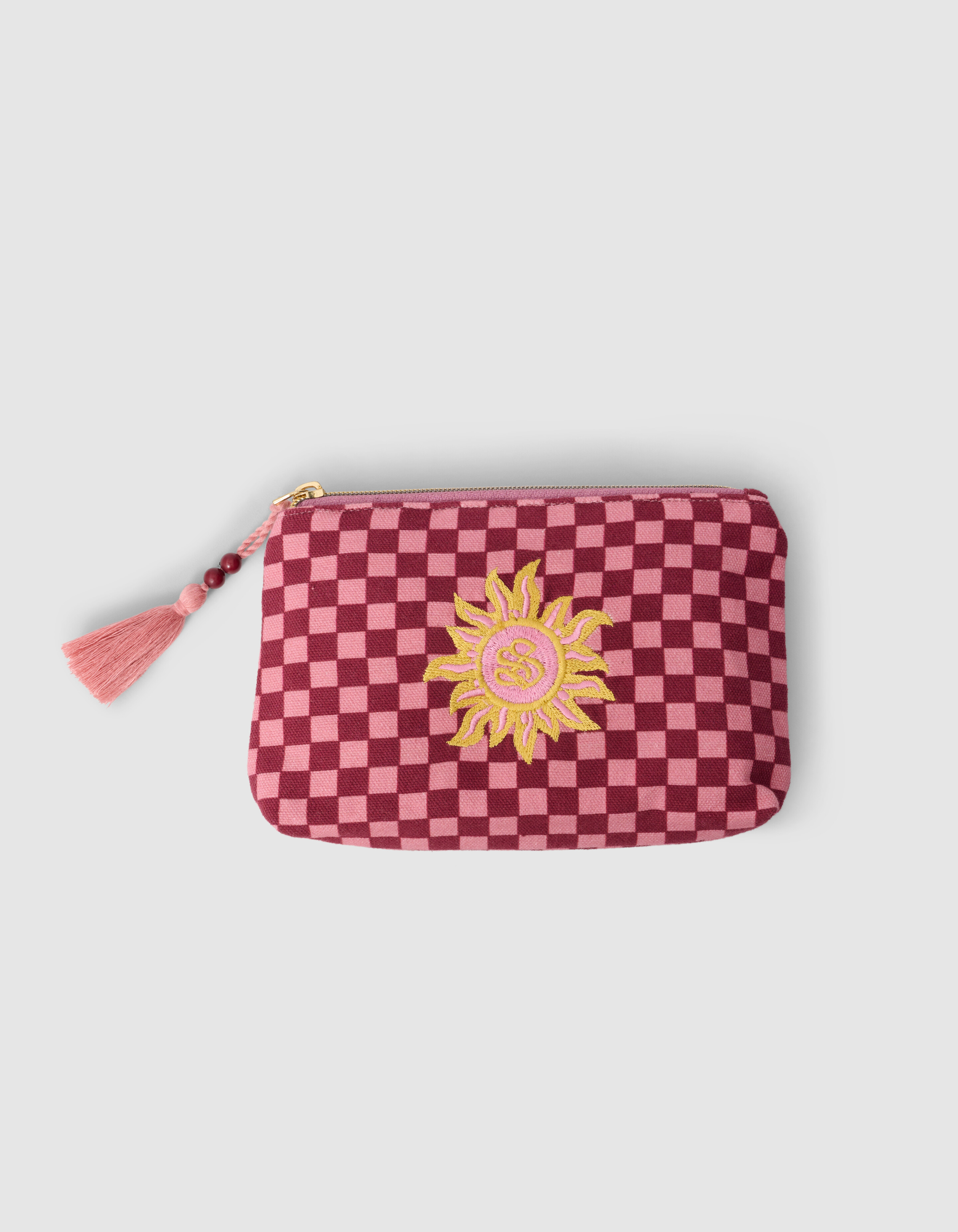 Canvas Make-up-Tasche Hellrosa SHOEBY ACCESSOIRES