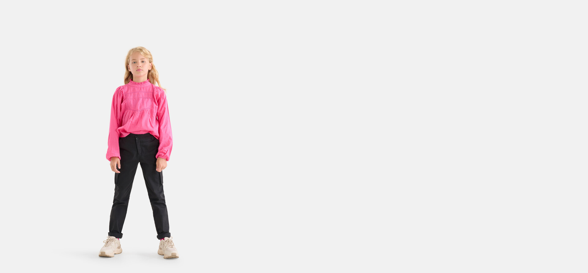 Bluse mit Tape-Detail Rosa SHOEBY GIRLS
