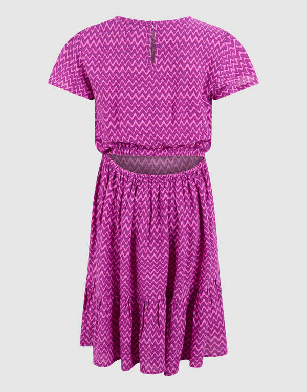 Bedrucktes Wave-Kleid Rosa SHOEBY GIRLS