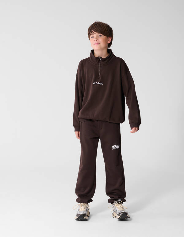 Art Dept Sweater Dunkelbraun SHOEBY BOYS