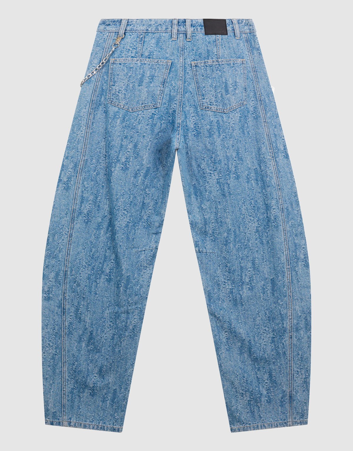 Jacquard Barrel Fit Jeans Blau SHOEBY WOMEN