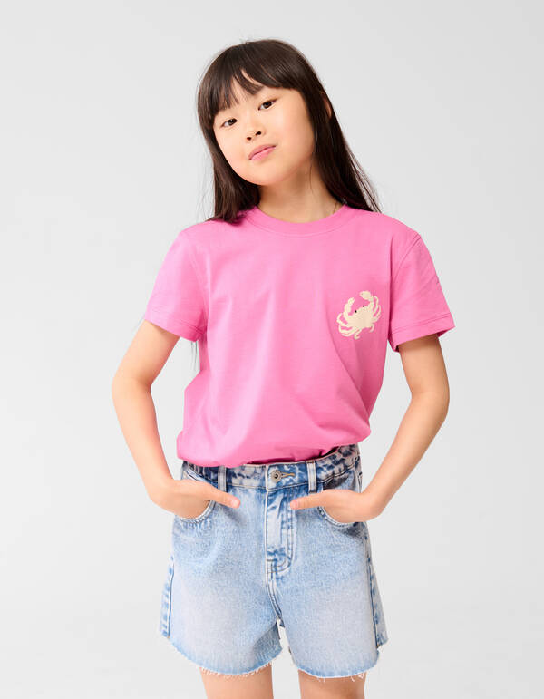 Beach Club Artwork T-shirt Rosa SHOEBY GIRLS