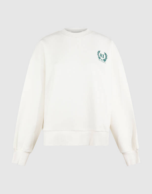 Social Club Artwork Pullover Gebrochen Wei&szlig; SHOEBY WOMEN