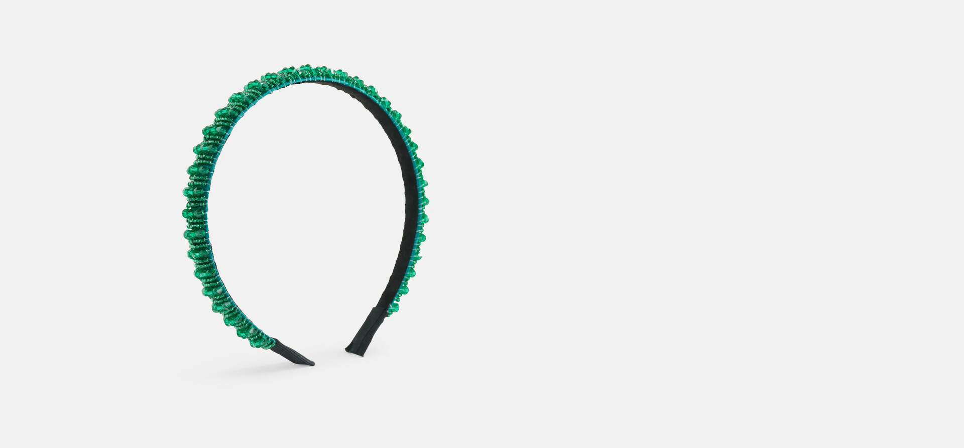 Beaded Haarband Groen SHOEBY ACCESSOIRES