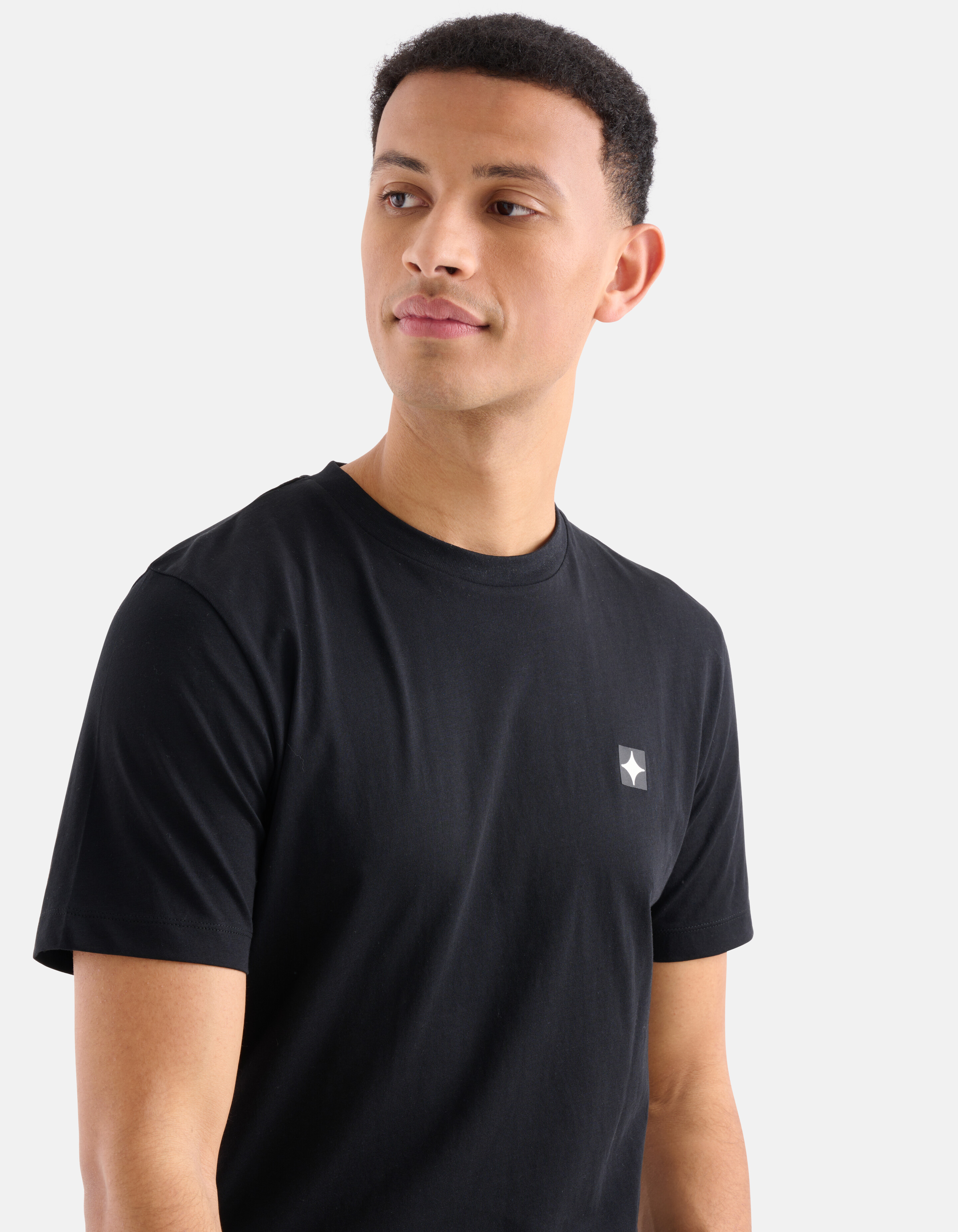 Glitzer-T-Shirt Schwarz SHOEBY MEN