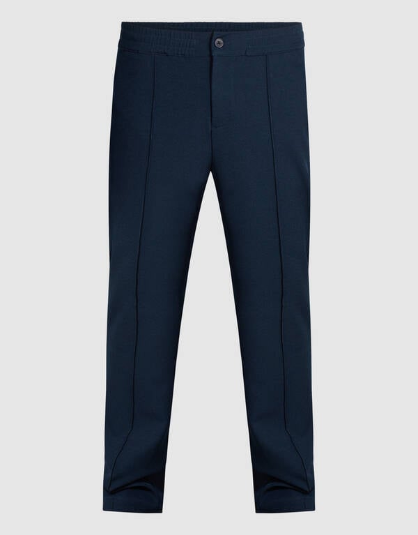 Twill Pintuck Hose Dunkelblau SHOEBY MEN