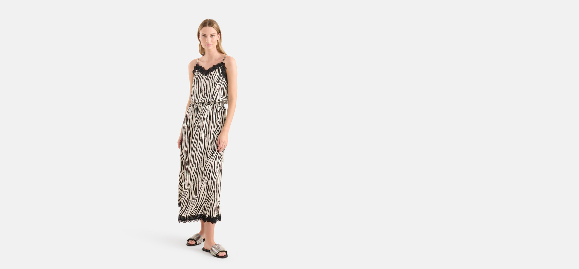 Zebra bedruckter Rock Schwarz/Weiß SHOEBY WOMEN