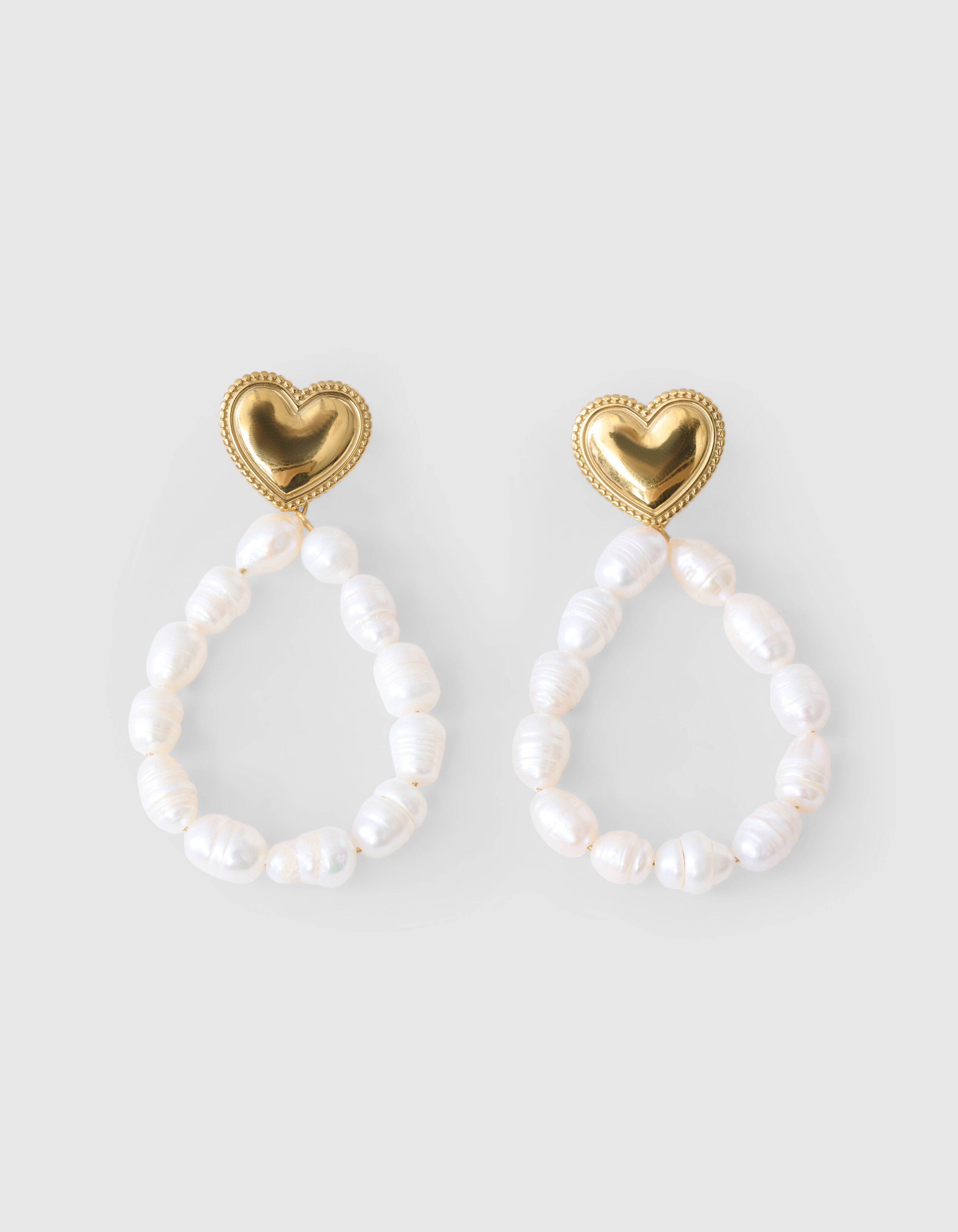 Perlenohrringe Gold SHOEBY ACCESSOIRES