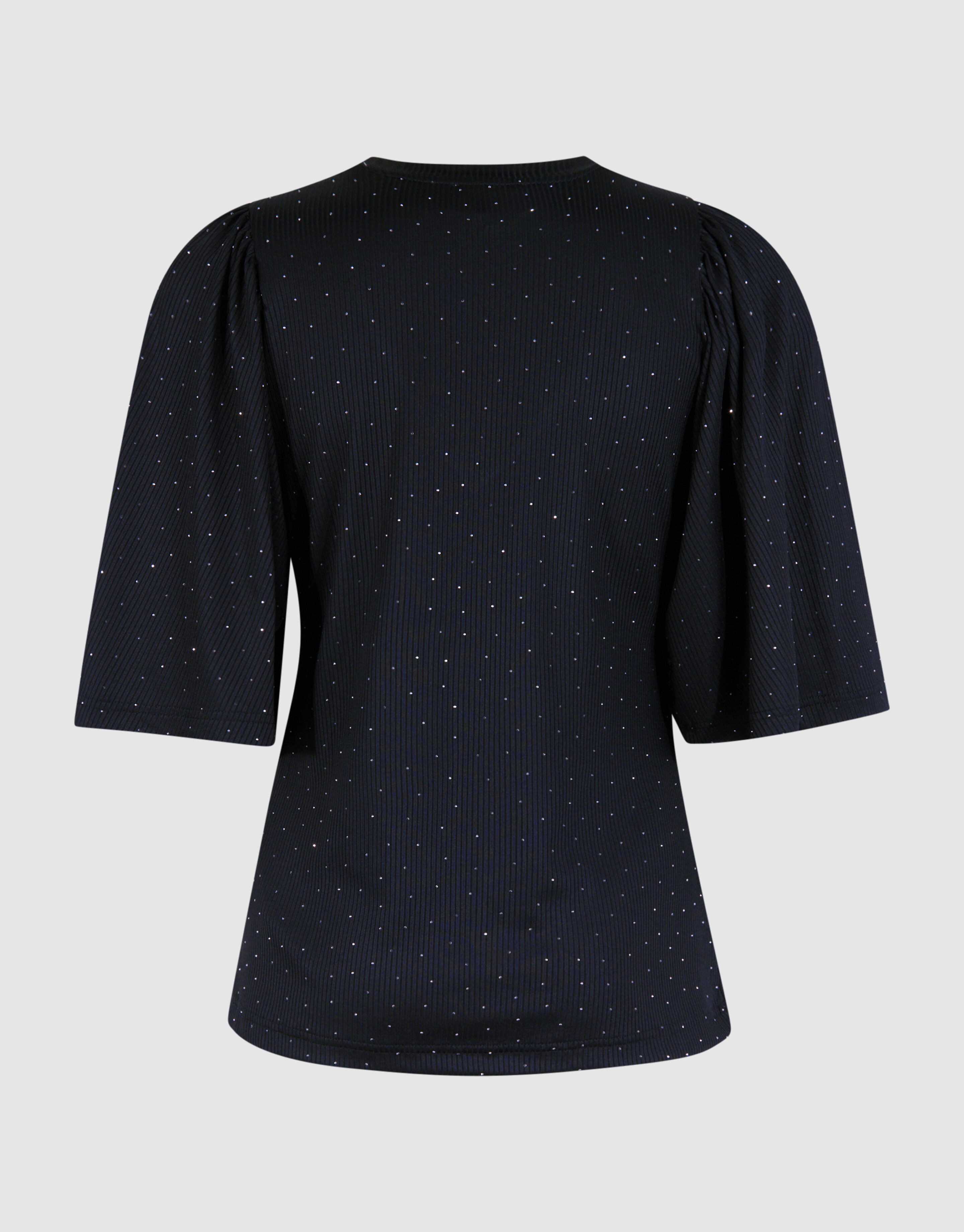 Strass-Rüschen-Top Schwarz SHOEBY WOMEN