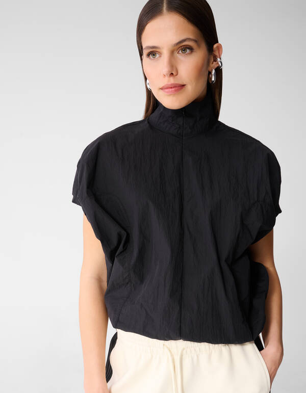 Oversized Balloon Fit Bluse Schwarz SHOEBY WOMEN