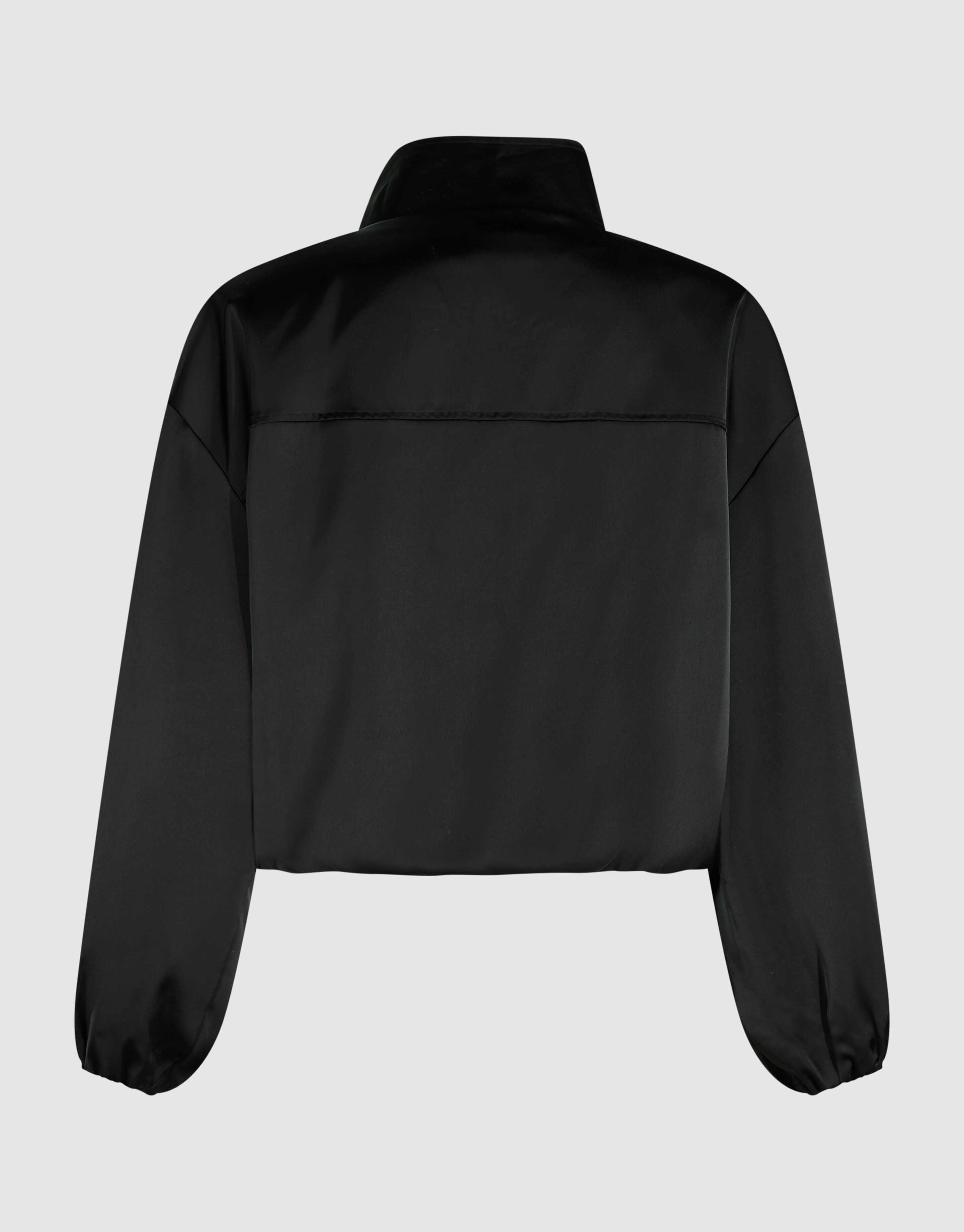 Satijnen Half Zip Top Zwart SHOEBY WOMEN