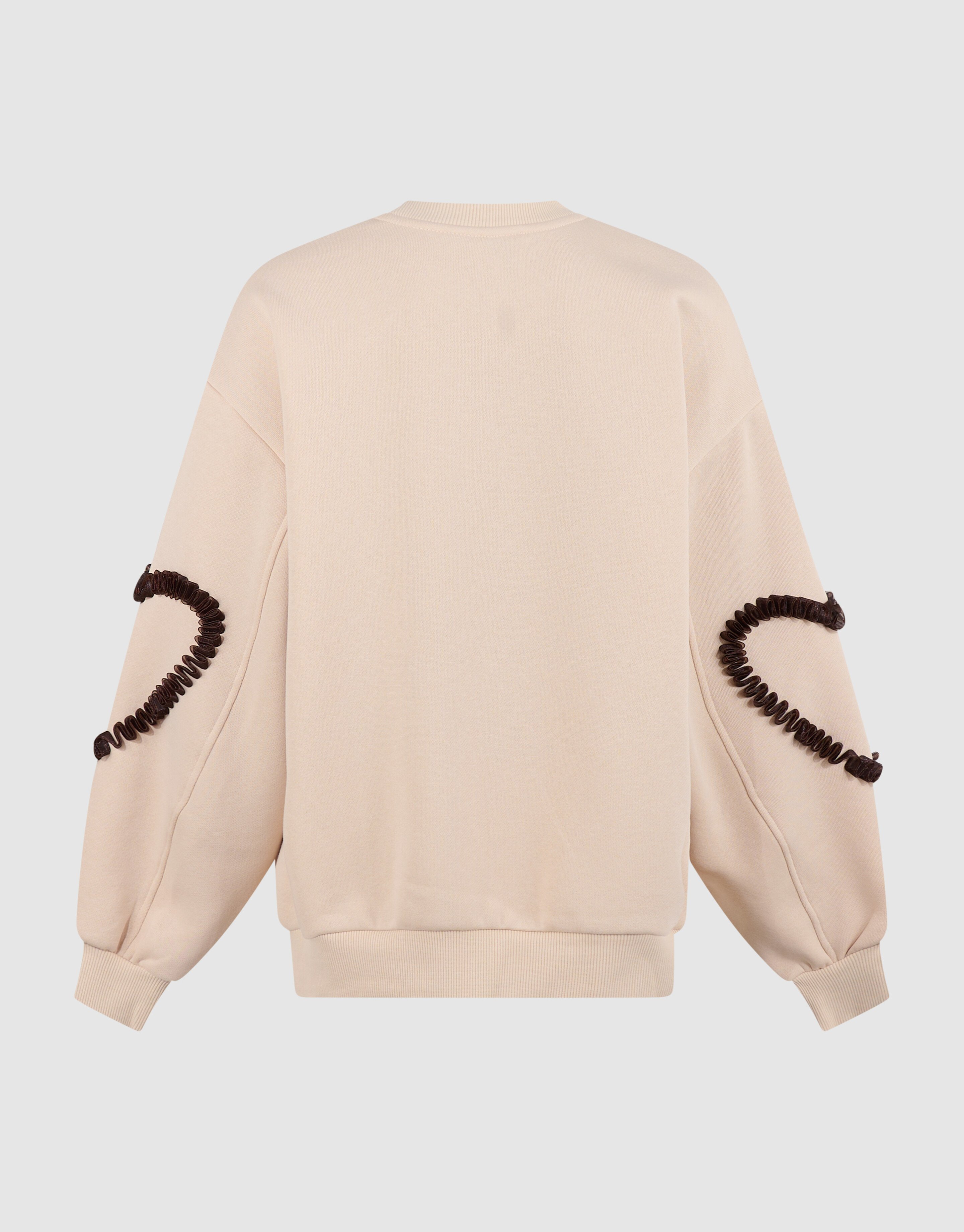 Balloon Fit Heart Pullover Gebrochenem Wei&szlig; SHOEBY GIRLS